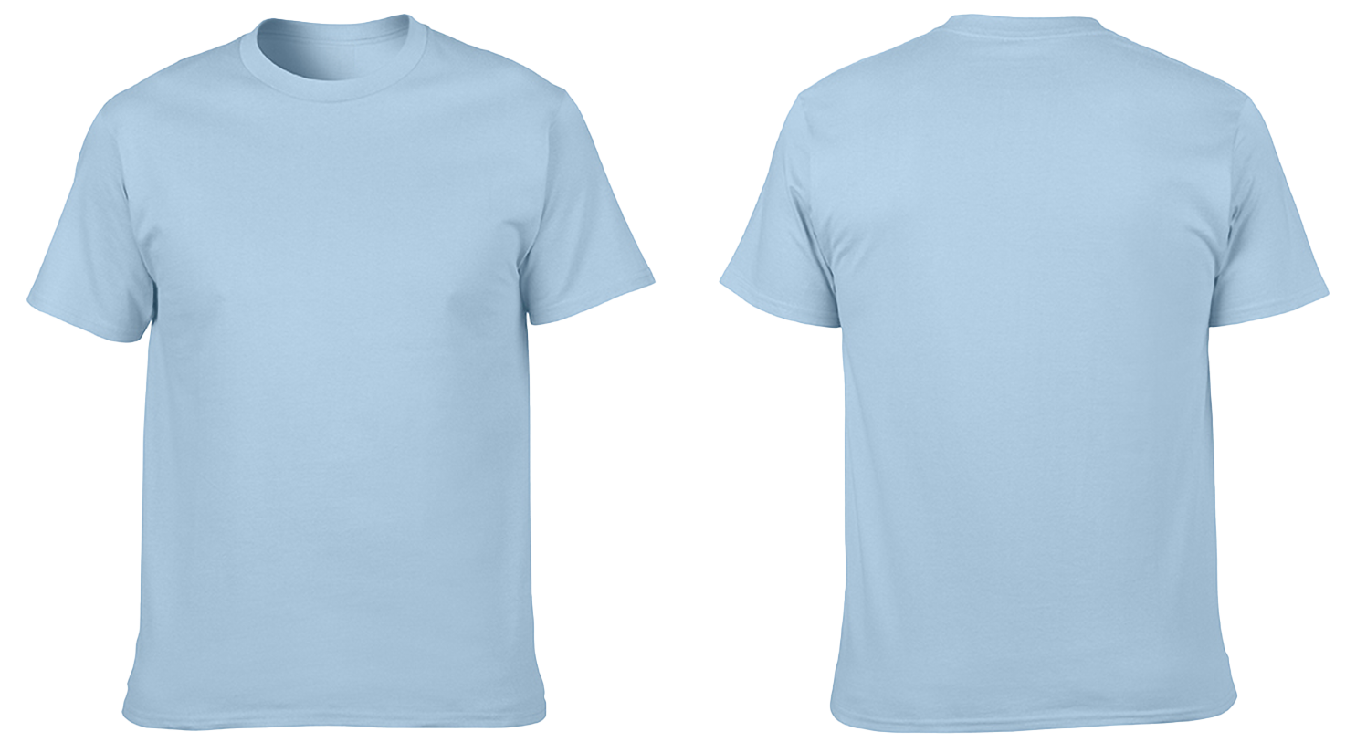 Custom cotton short sleeve shirts adult youth unisex blue cream - Cotton-shirt