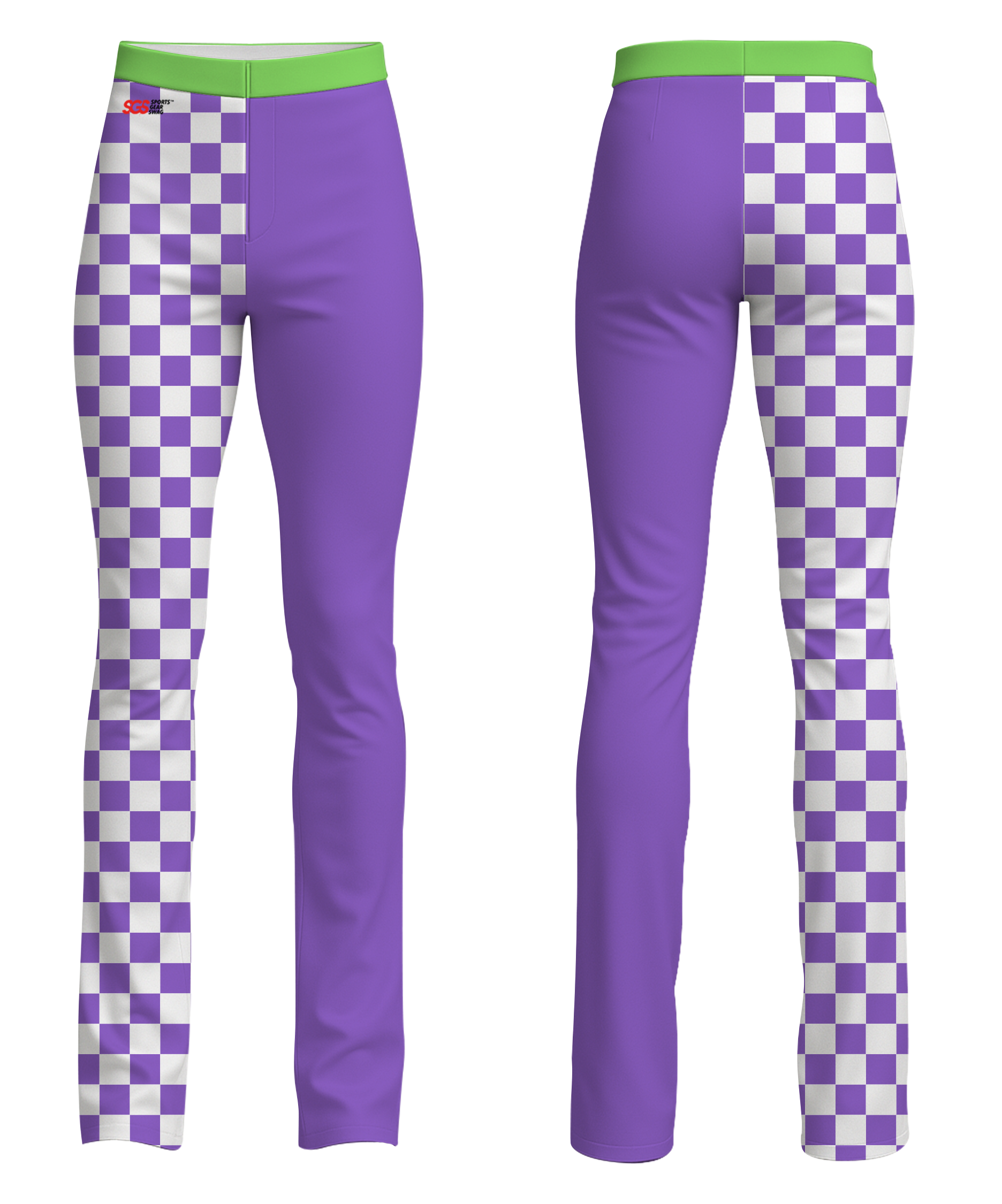 Custom figure skating pants  adult youth unisex square edge - Figure-skating-pants