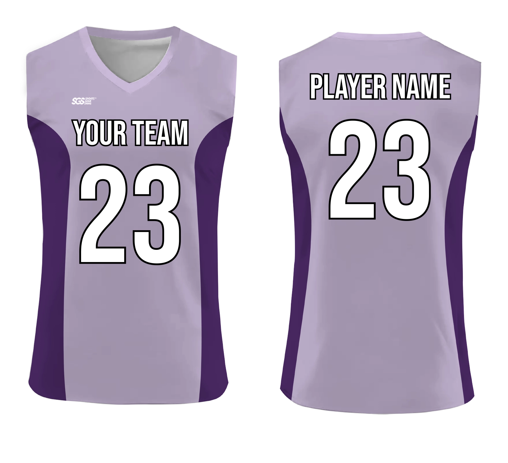 Custom pink solids adult youth volleyball  sleeveless jersey - Jersey