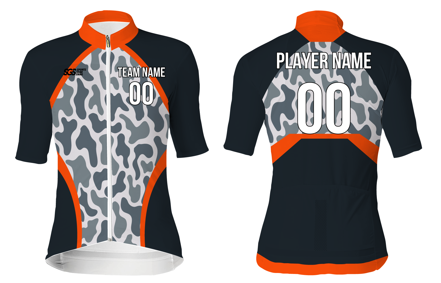 Custom cycling short sleeve adult youth unisex blend mode - Jersey