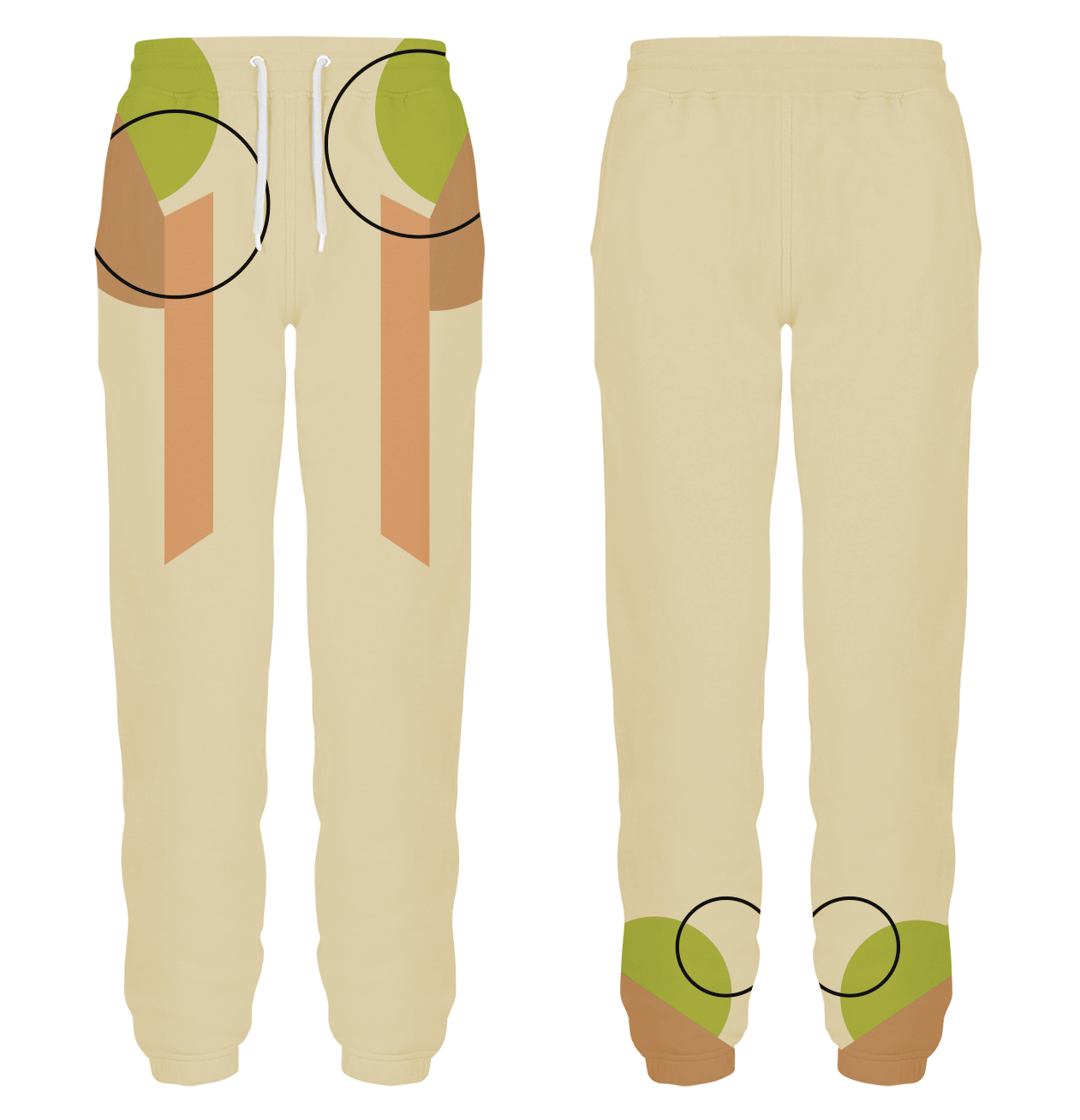 Custom different shapes adult youth unisex sweatpants - Sweatpant