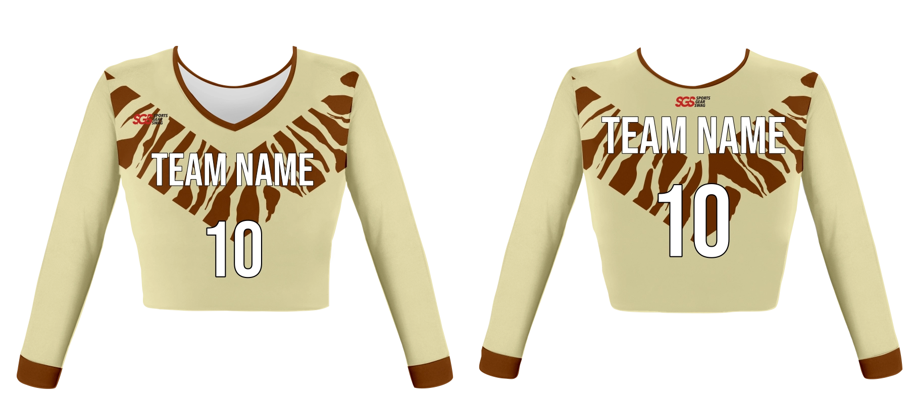 Custom lovely nature adult youth unisex cheerleading long sleeve jersey - Jersey