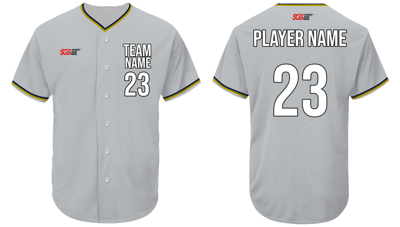 Custom ivory irish adult youth unisex full buttons softball jersey - Jersey