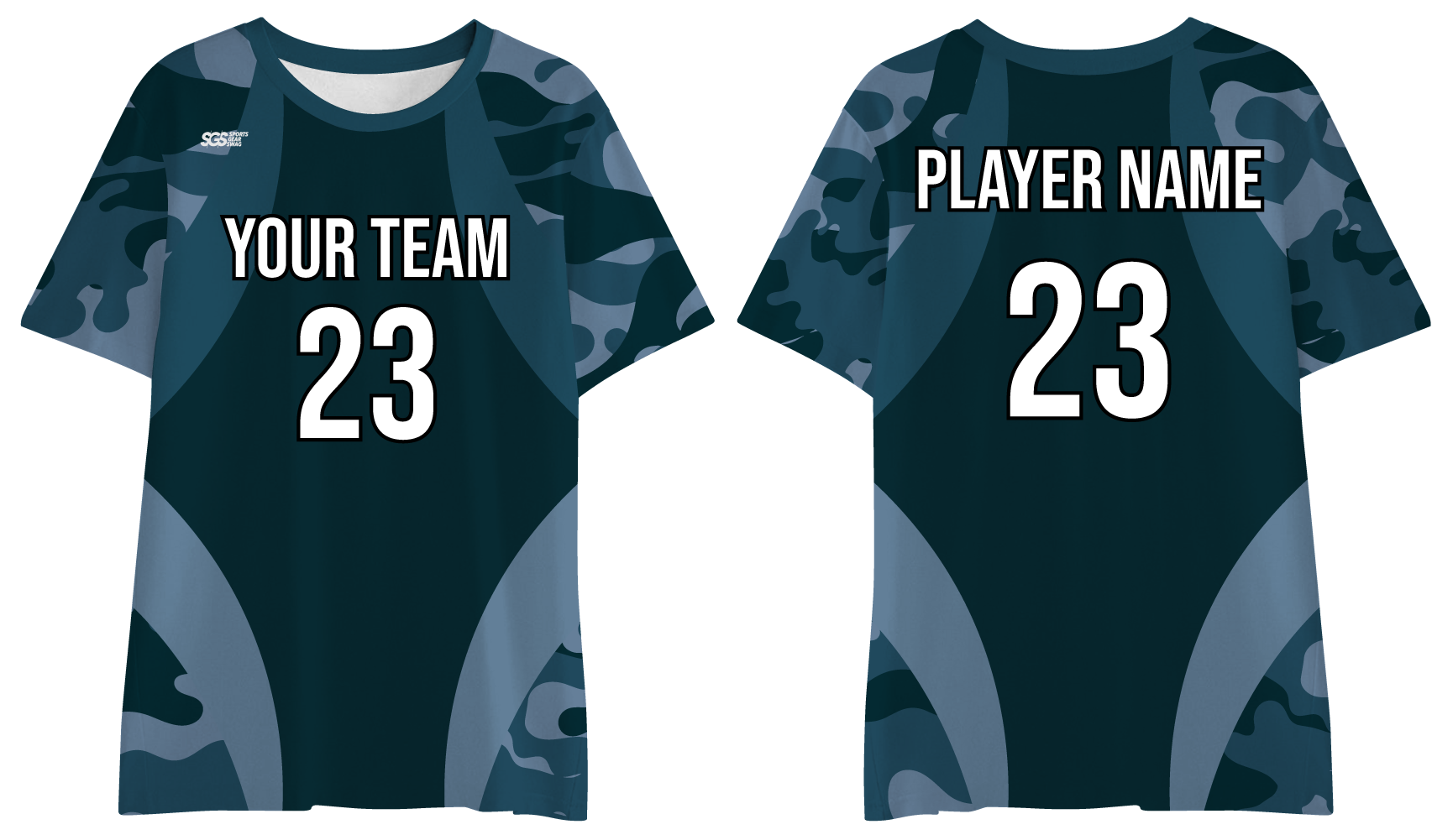 Custom training shirt adult youth unisex contour camo - Shirt