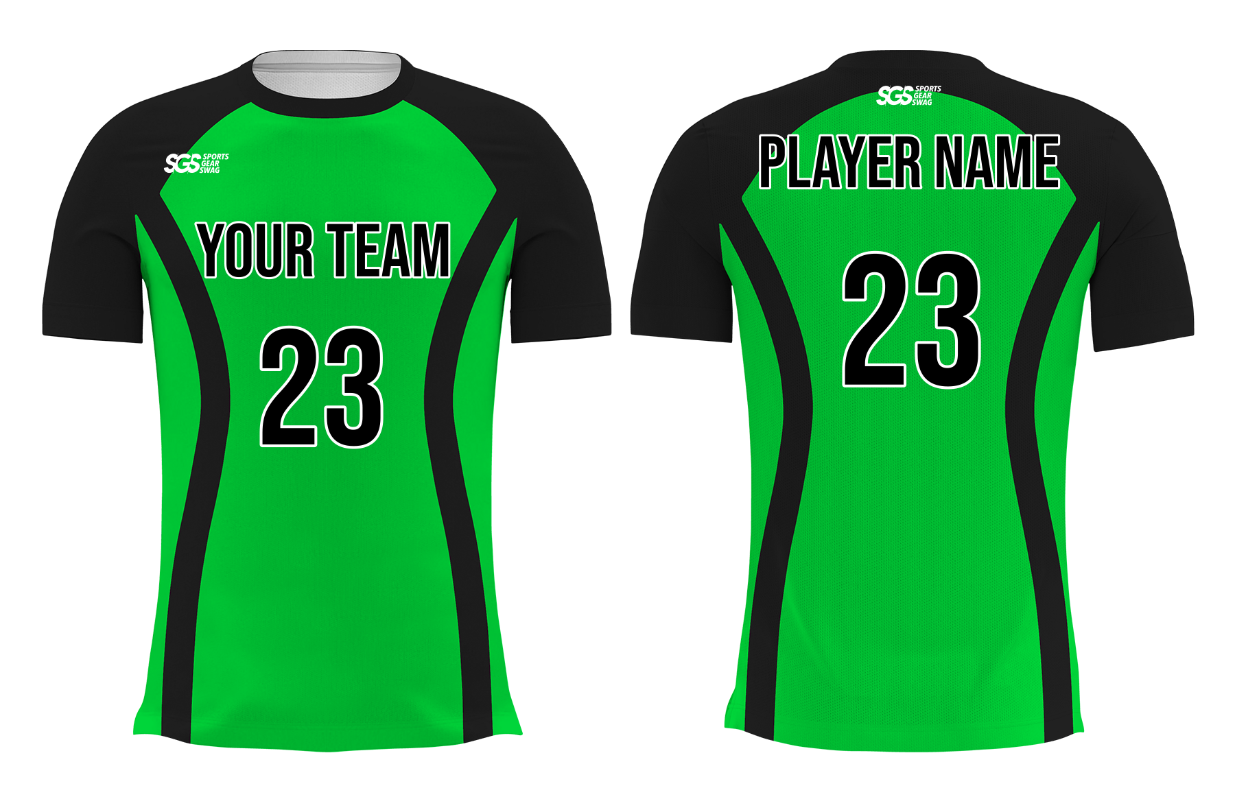 Custom green solids adult youth volleyball  unisex jersey - Jersey