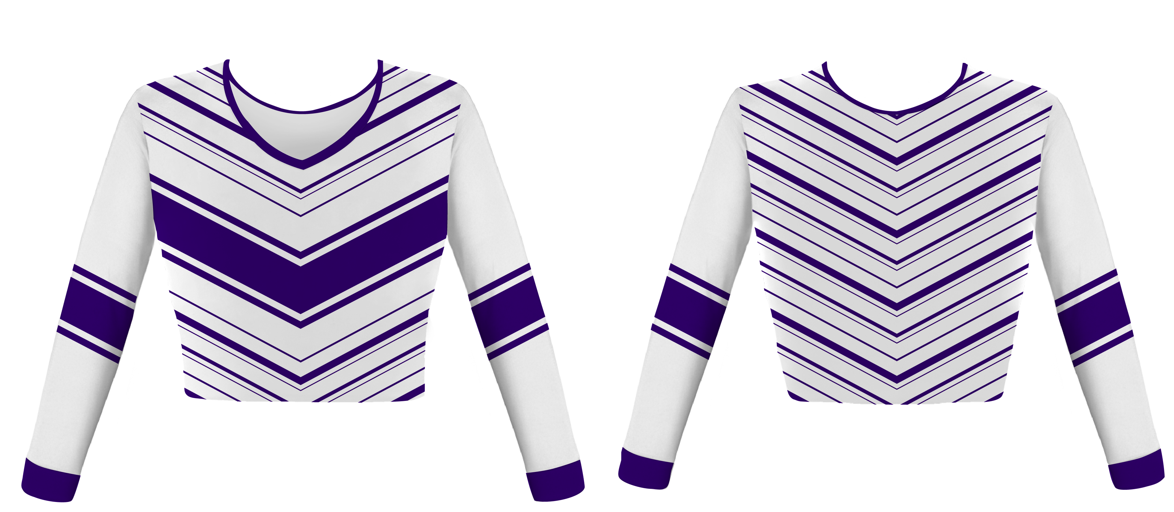 Custom v- lines adult youth unisex cheerleading long sleeve jersey - Jersey