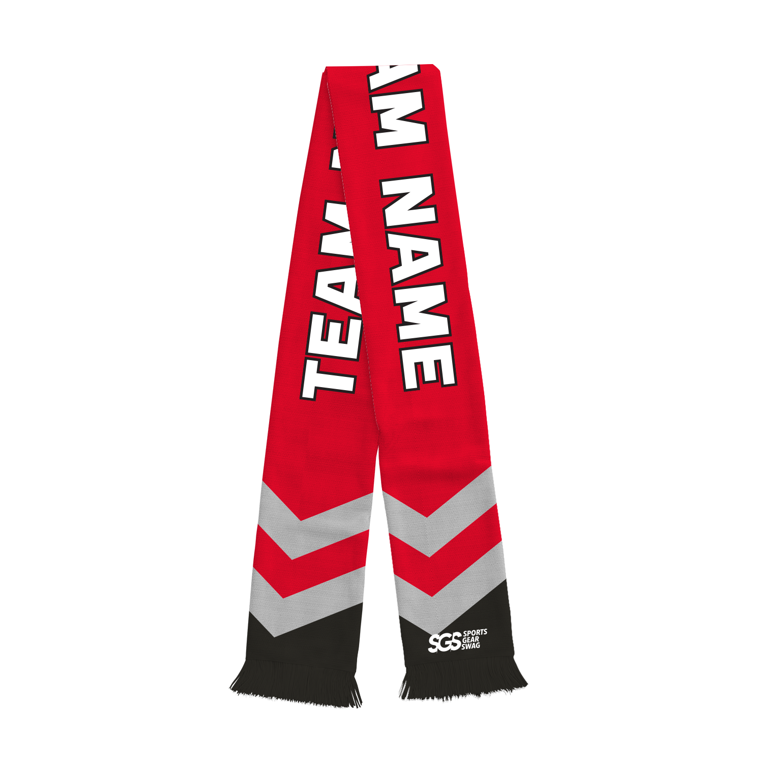 Custom fan scarf ember stripes - Fan-scarves