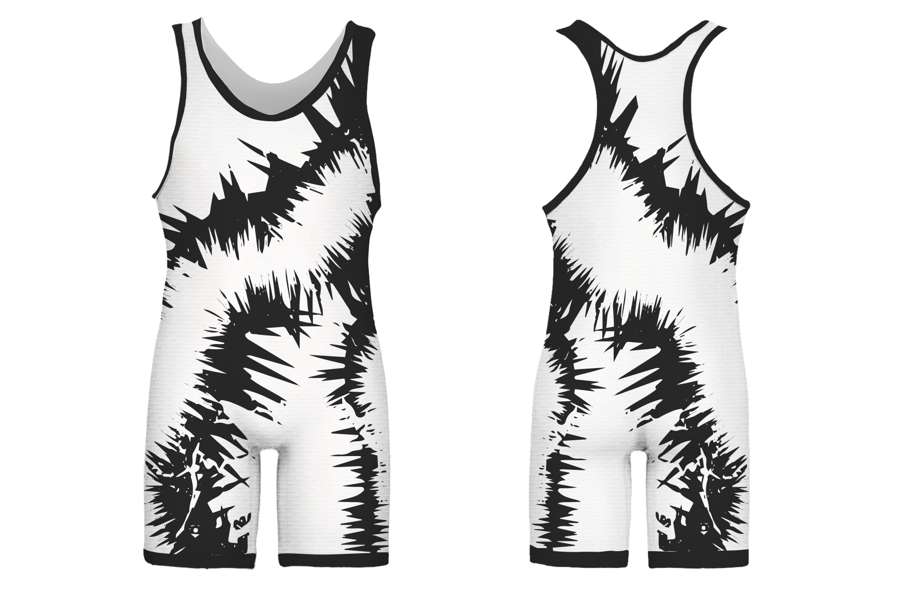Custom abstract black adult youth unisex wrestling singlets - Wrestling-singlets