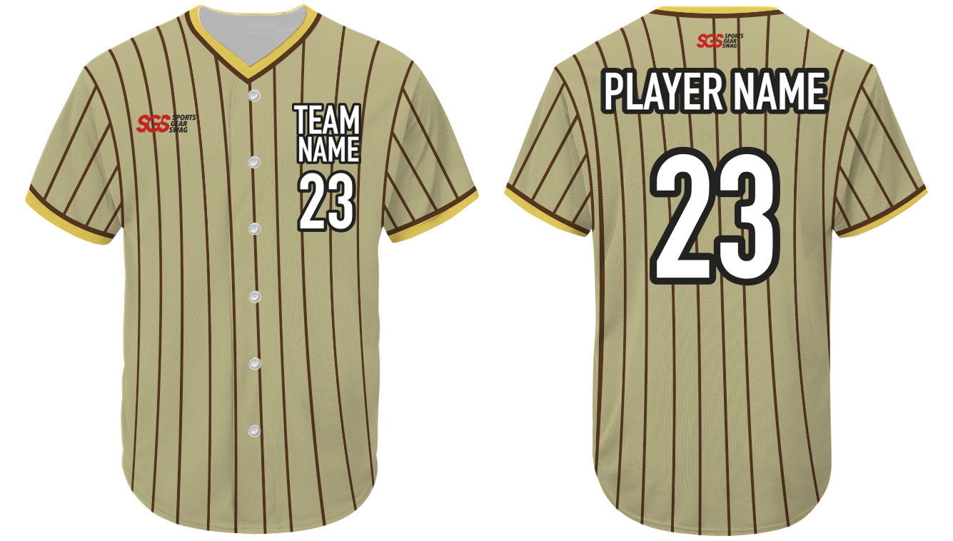 Custom vertical design adult youth unisex baseball jersey - Jersey