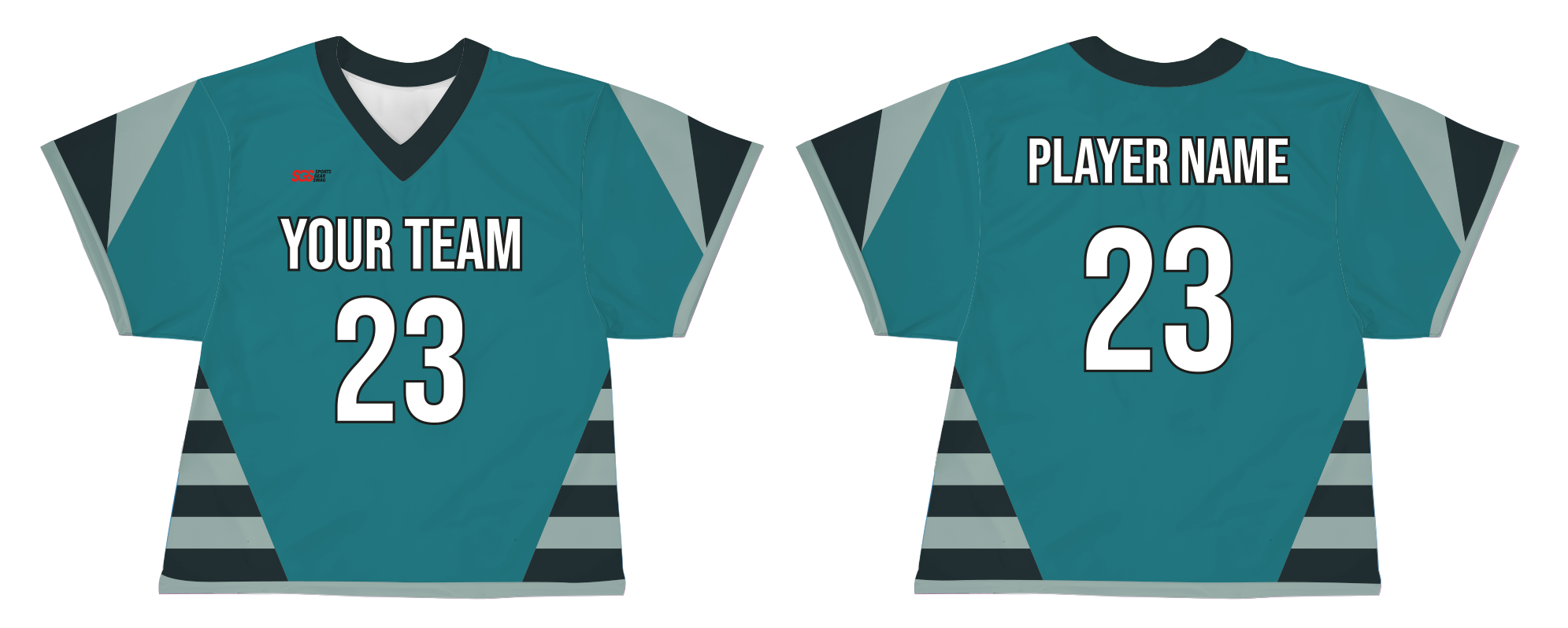 Custom sides stripes adult youth unisex lacrosse jerseys - reversible uniform - Jersey