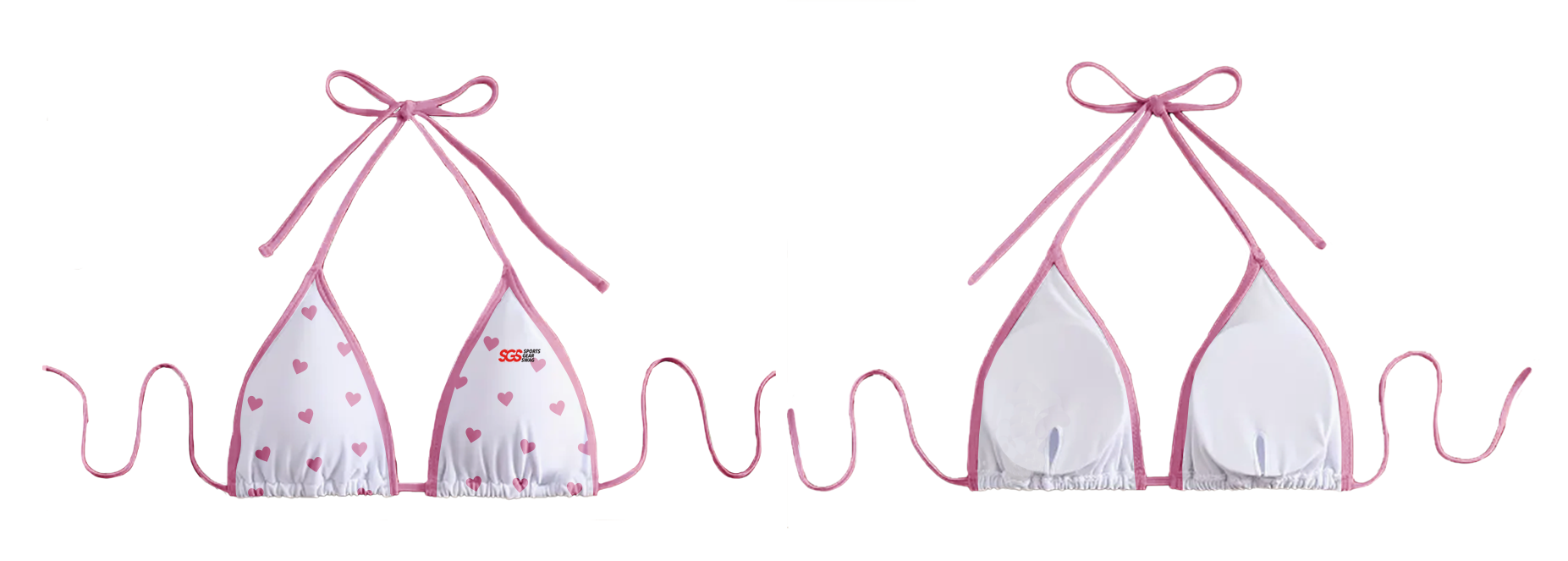 Custom two-piece bikini standard brassiere love struck - Swimming-tops