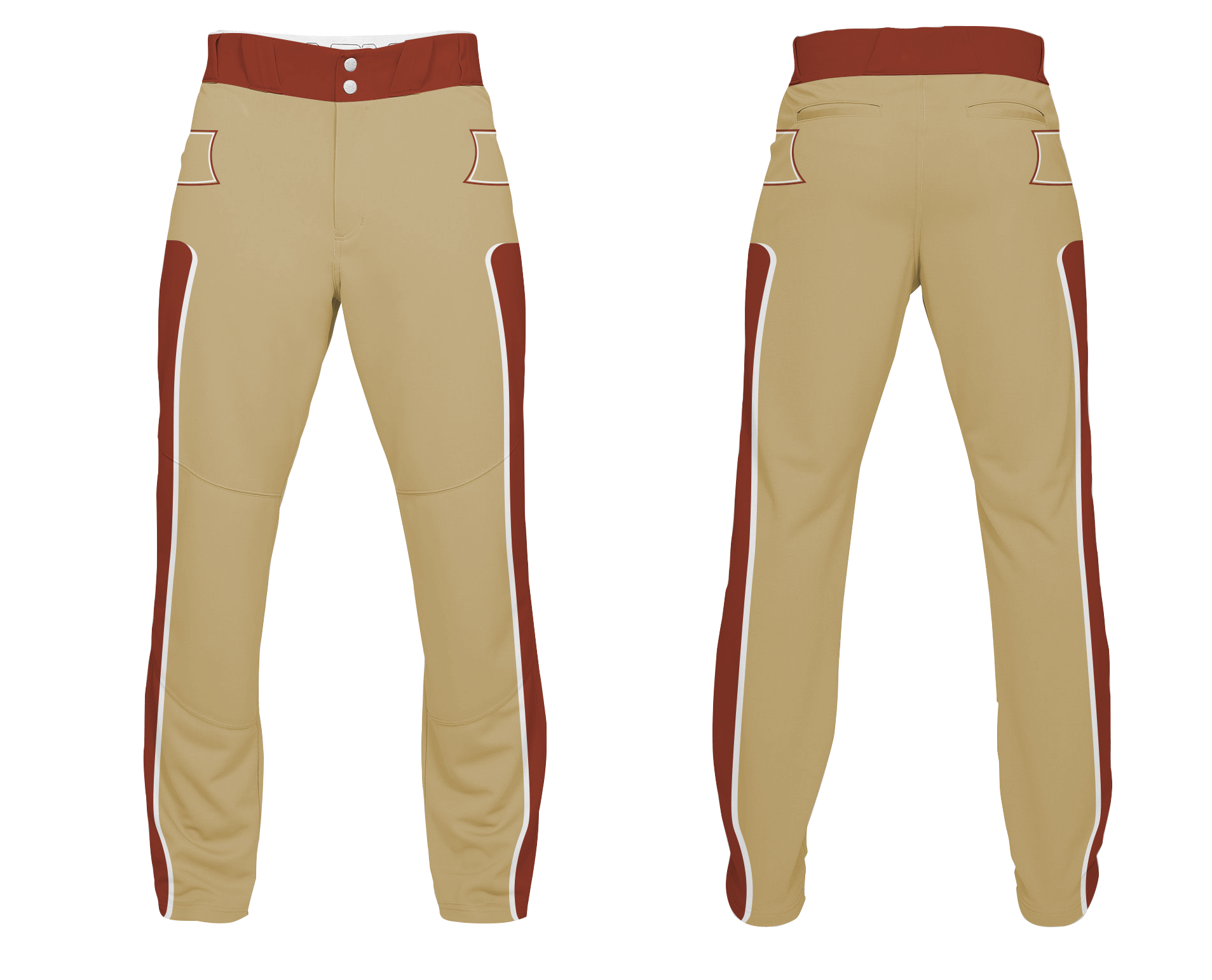 Custom pocket design adult youth unisex baseball pants - Baseball-pants