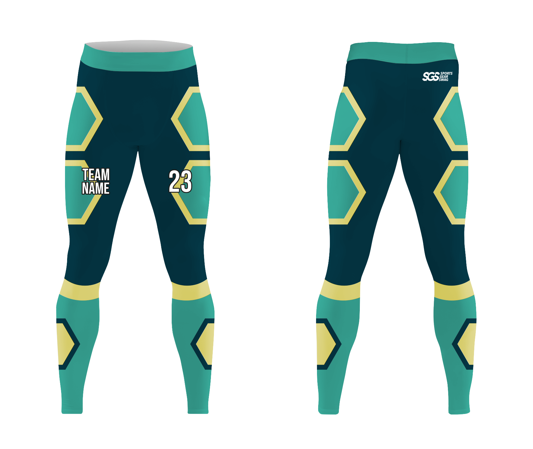 Custom prime  adult youth unisex full calf compression tights - Compression-tights
