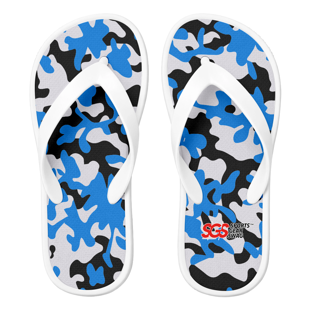Custom flip flops white chillax - Flip-flops
