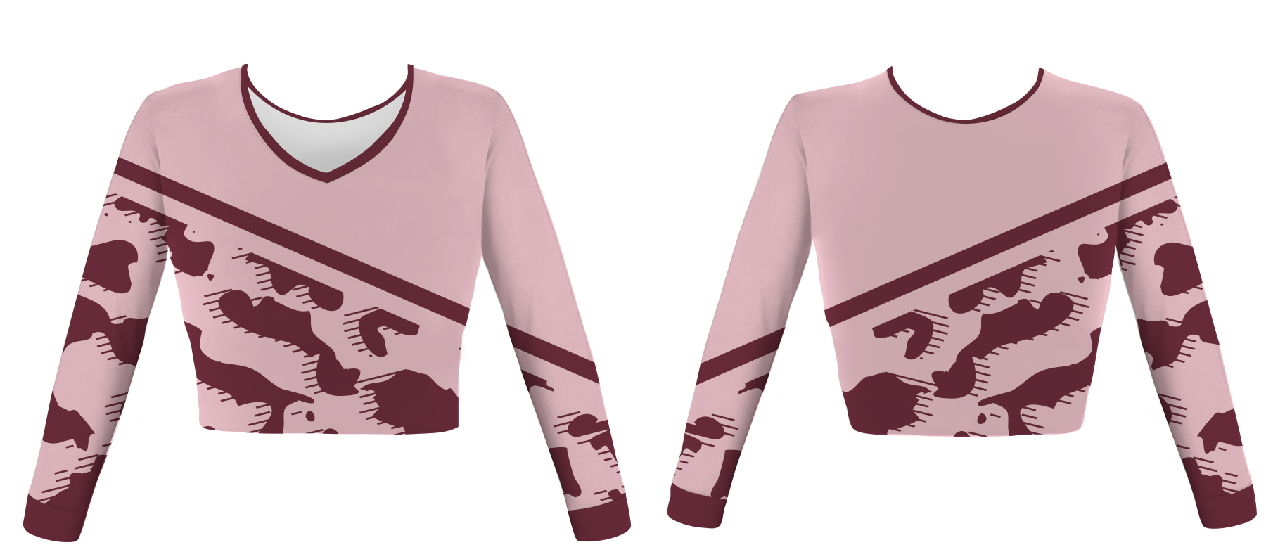 Custom simple camo adult youth unisex cheerleading long sleeve jersey - Jersey