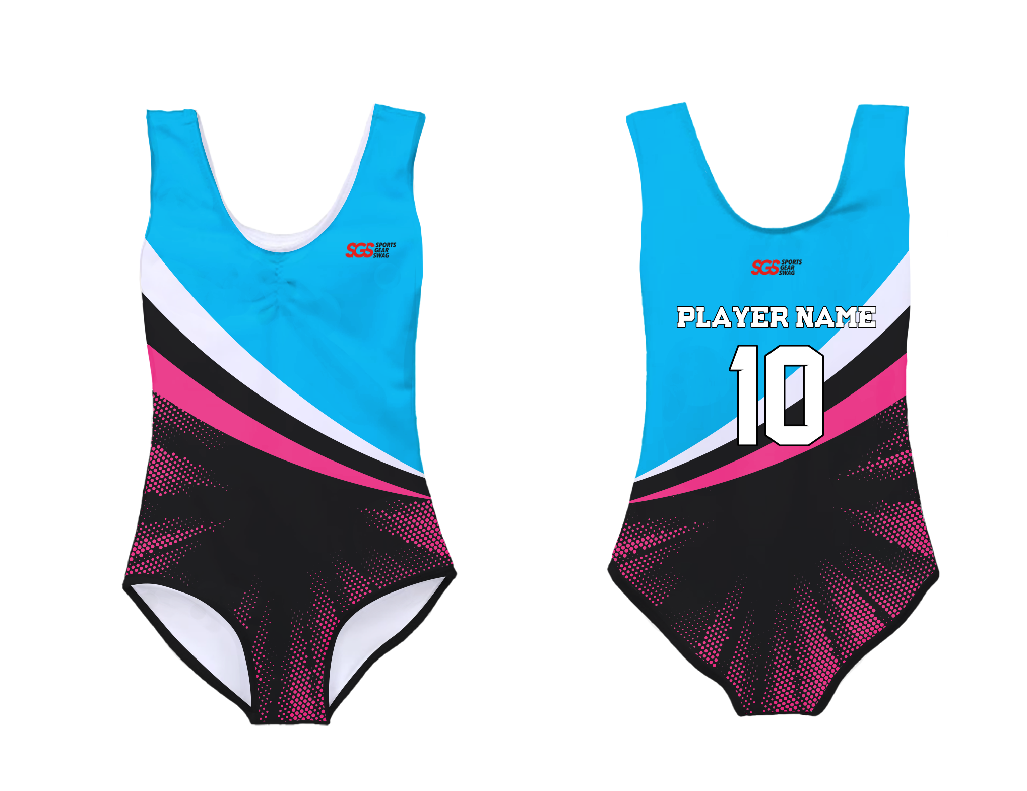 Custom sleeveless gymnastic uniform adult youth neon burst - Gymnastics-uniforms
