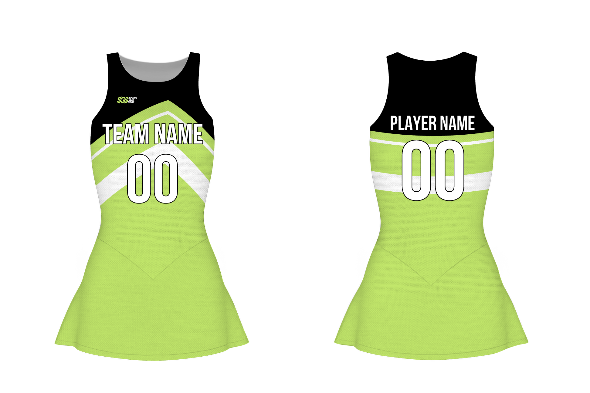 Custom figure skating sleeveless one piece uniform verdant streak adult youth plain skirt - Figure-skating-one-piece-uniforms
