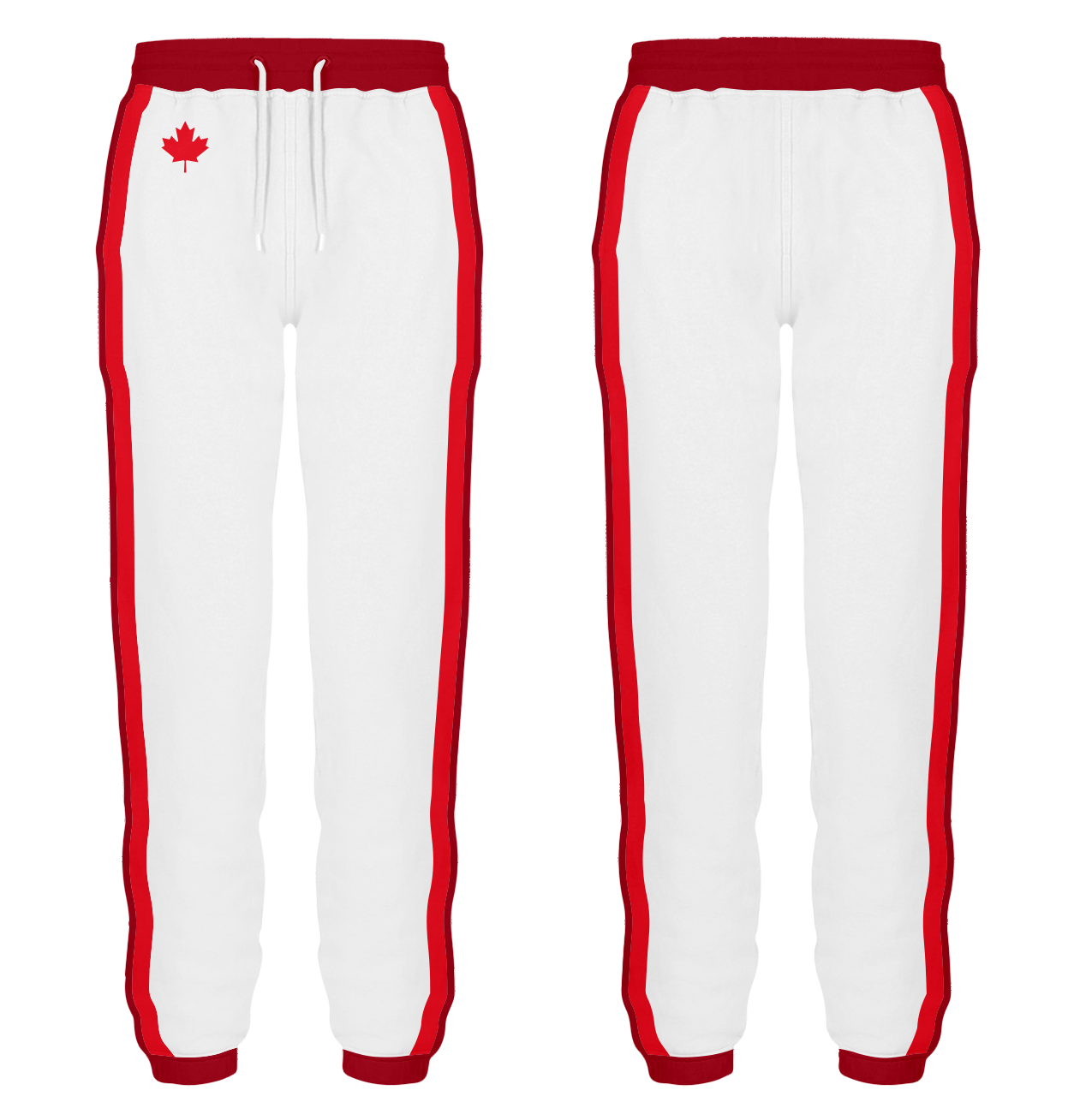 Custom dance joggers adult youth unisex red maple rush - Dance-joggers