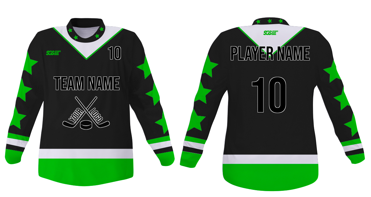 Custom beautiful stars adult youth unisex hockey jersey - Jersey