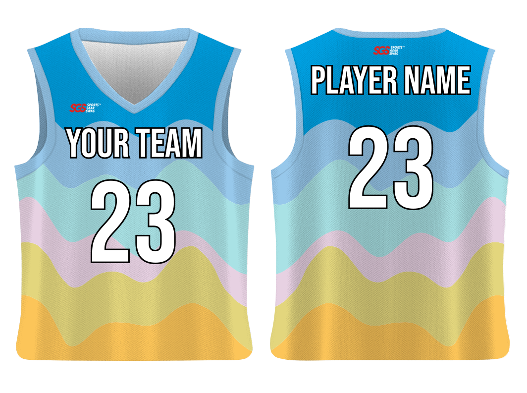 Custom layers shapes adult youth unisex basketball jersey - reversible uniform - Jersey