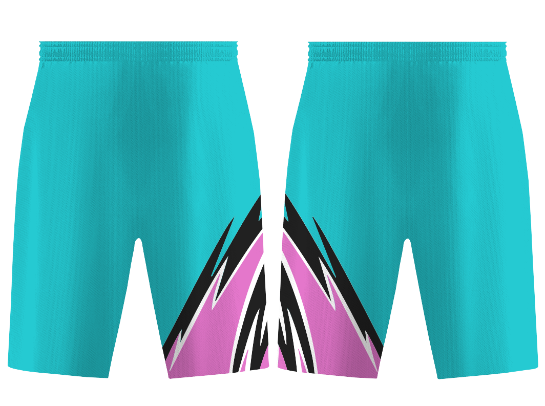 Custom stark abstract adult youth unisex basketball shorts - reversible uniform - Short