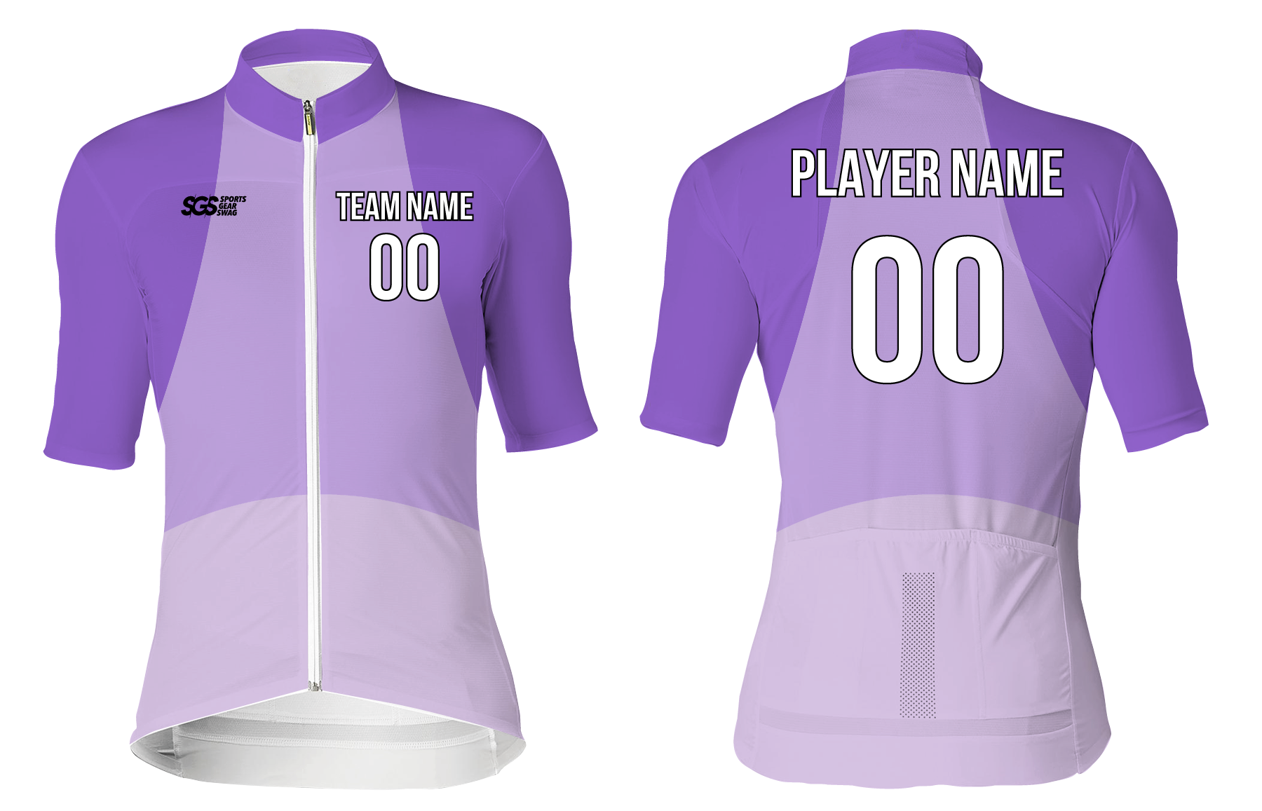 Custom cycling short sleeve adult youth unisex violet velocity - Jersey
