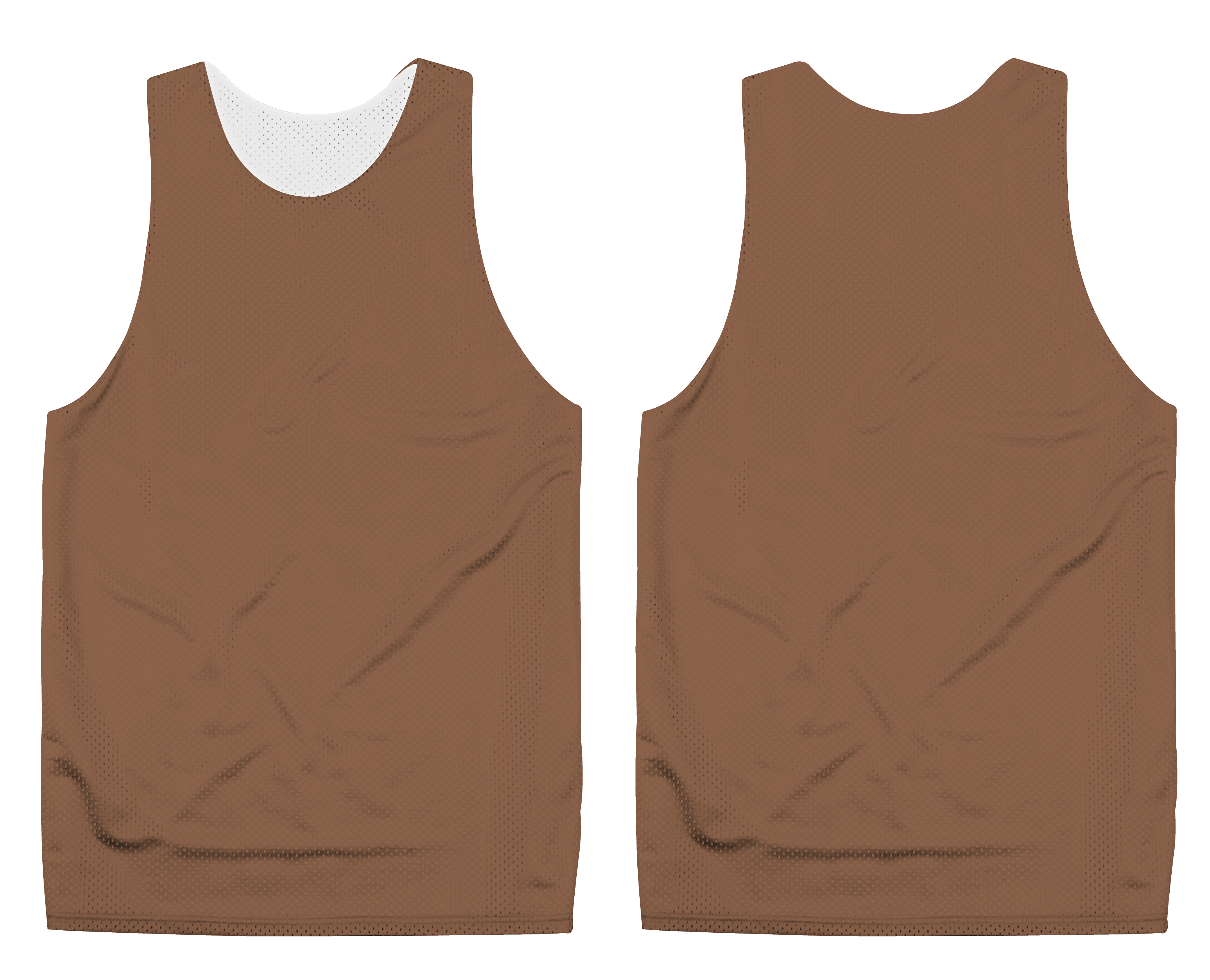 Custom pinnies adult youth unisex brown - Pinnies