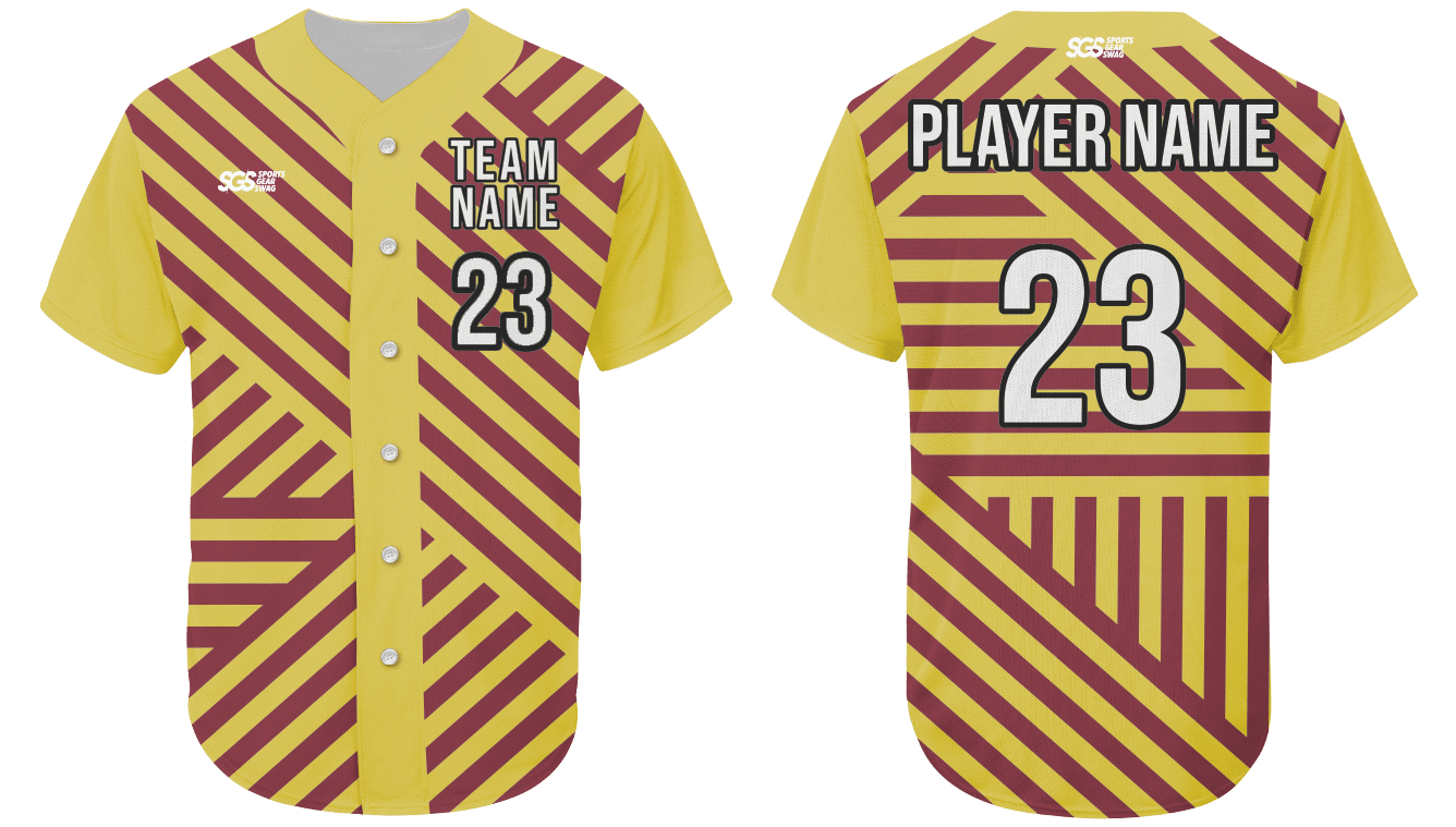 Custom simply elegant stripes adult youth unisex softball jersey - Jersey