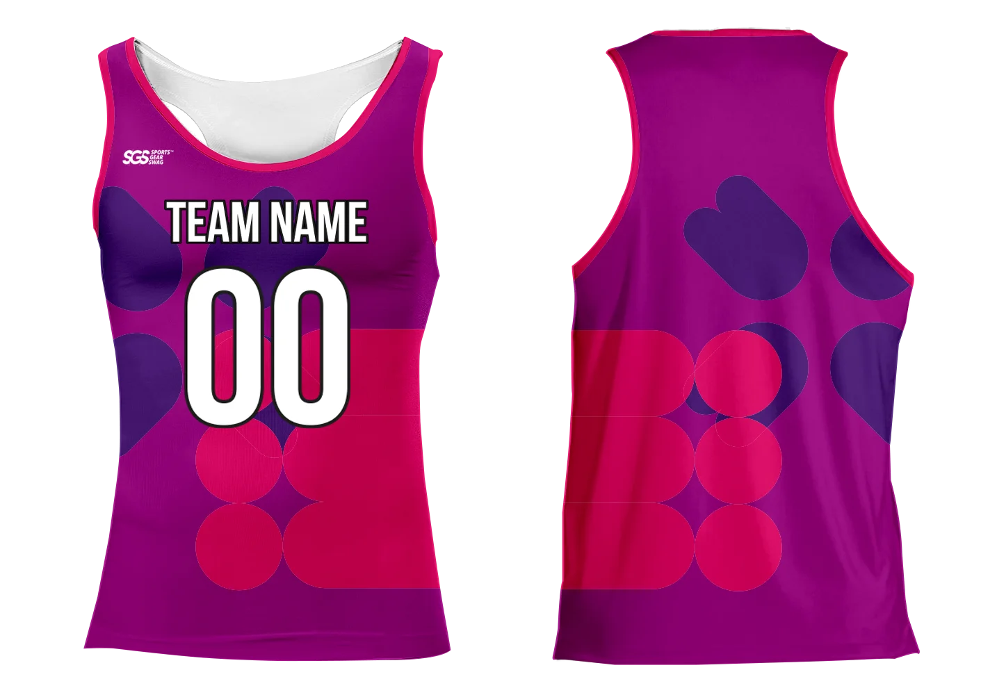Custom track tight fit singlets adult youth unisex power pulse - Track-singlets