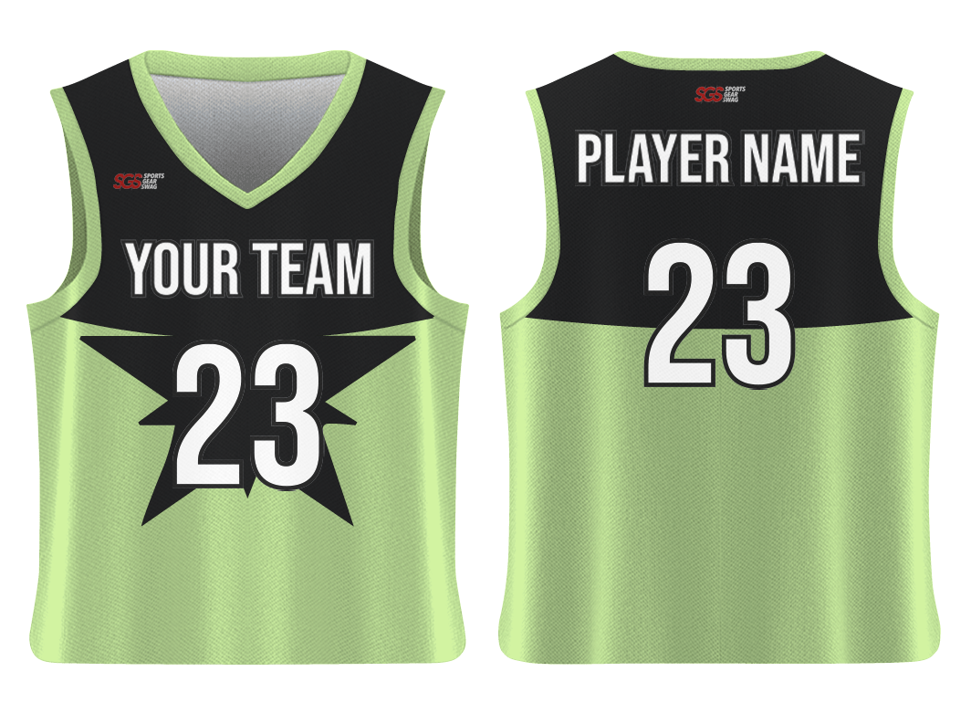 Custom mega star adult youth unisex basketball jersey - reversible uniform - Jersey