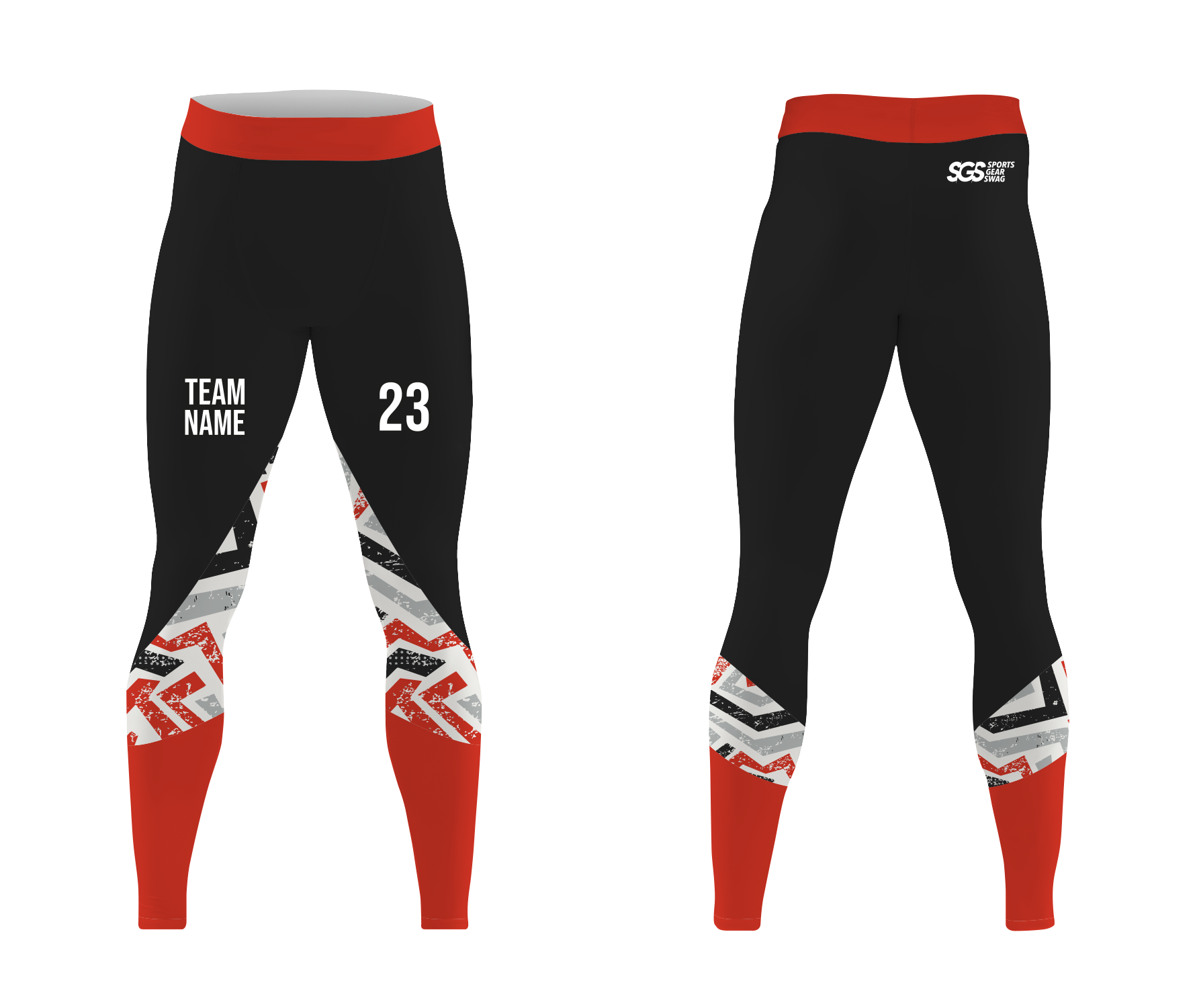 Custom perfect adult youth unisex full calf compression tights - Compression-tights
