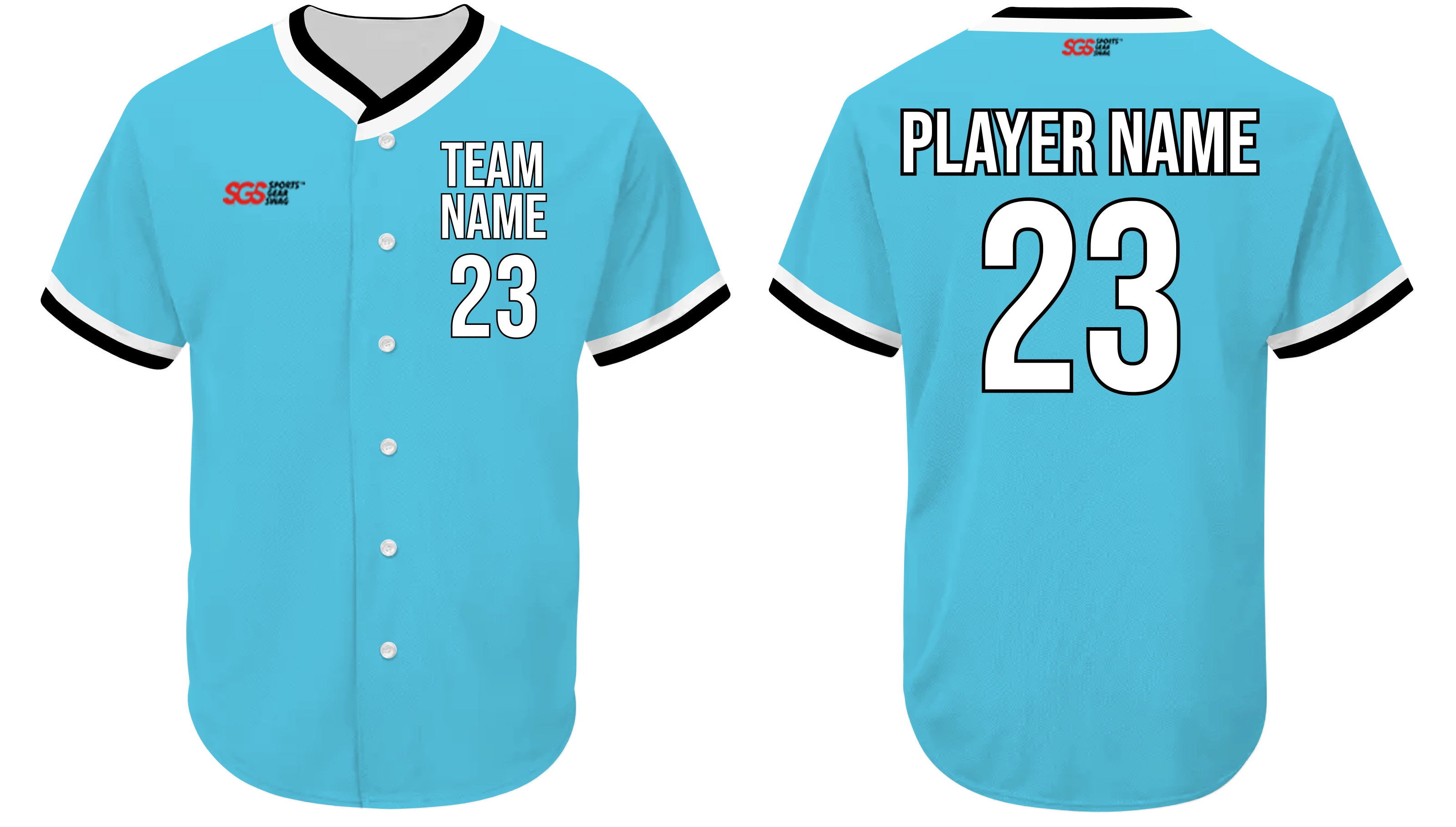 Custom  active wear adult youth unisex full buttons softball jersey - Jersey