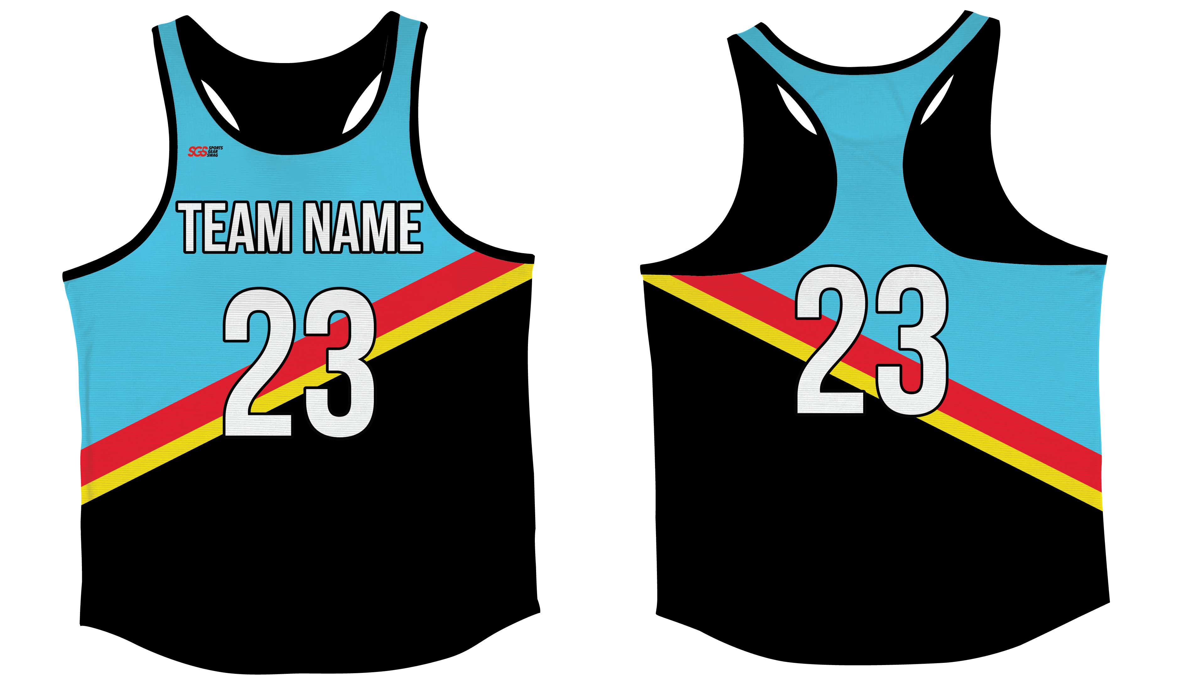 Custom track singlets adult youth unisex tilted transition - Track-singlets