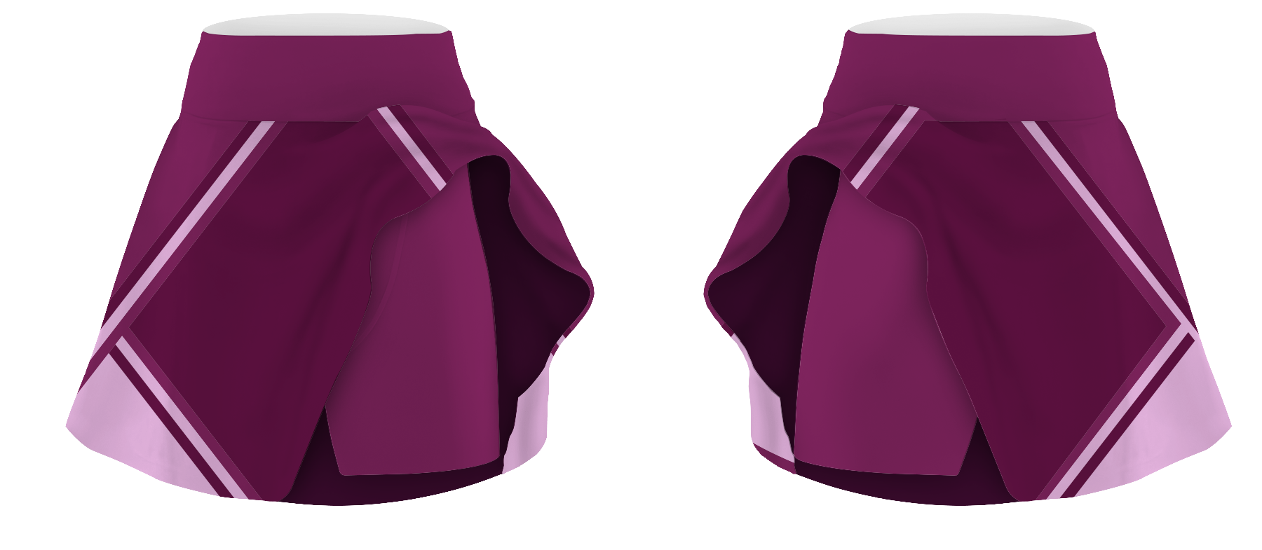 Custom  adult youth badminton skirt vibrant shade - Badminton-skirts