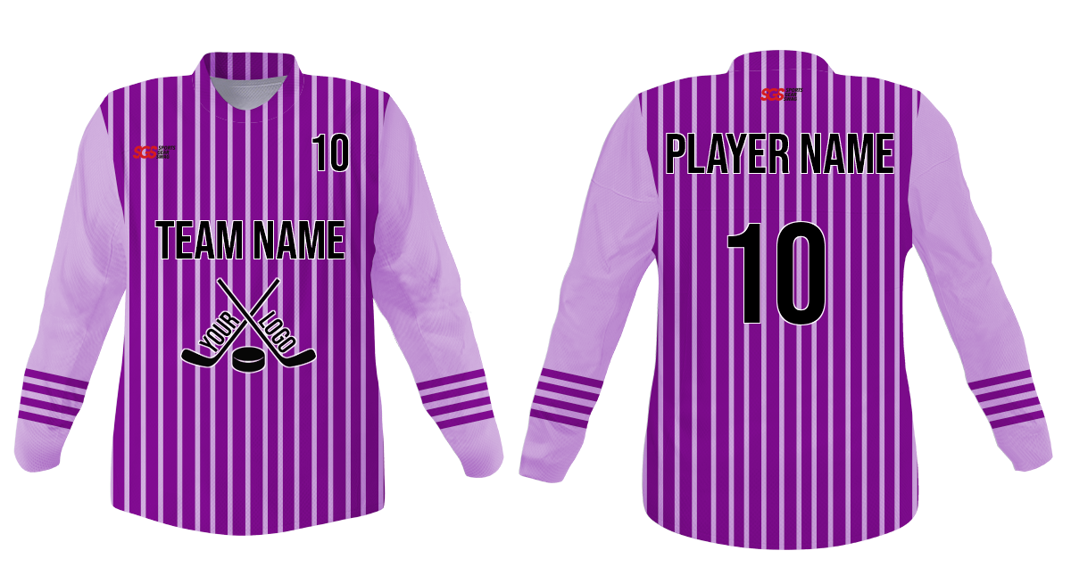Custom vertical line adult youth unisex hockey jersey - Jersey