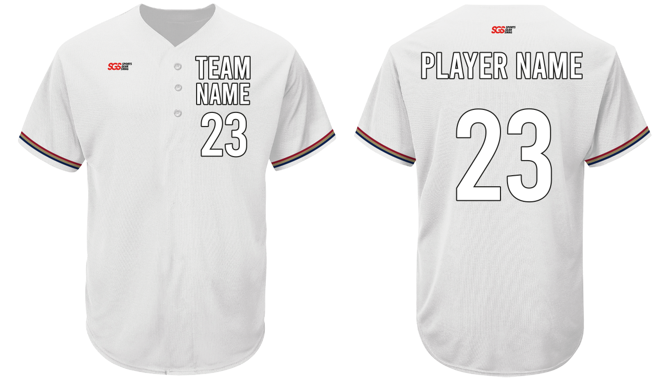 Custom  promising adult youth unisex baseball three  button jersey - Jersey
