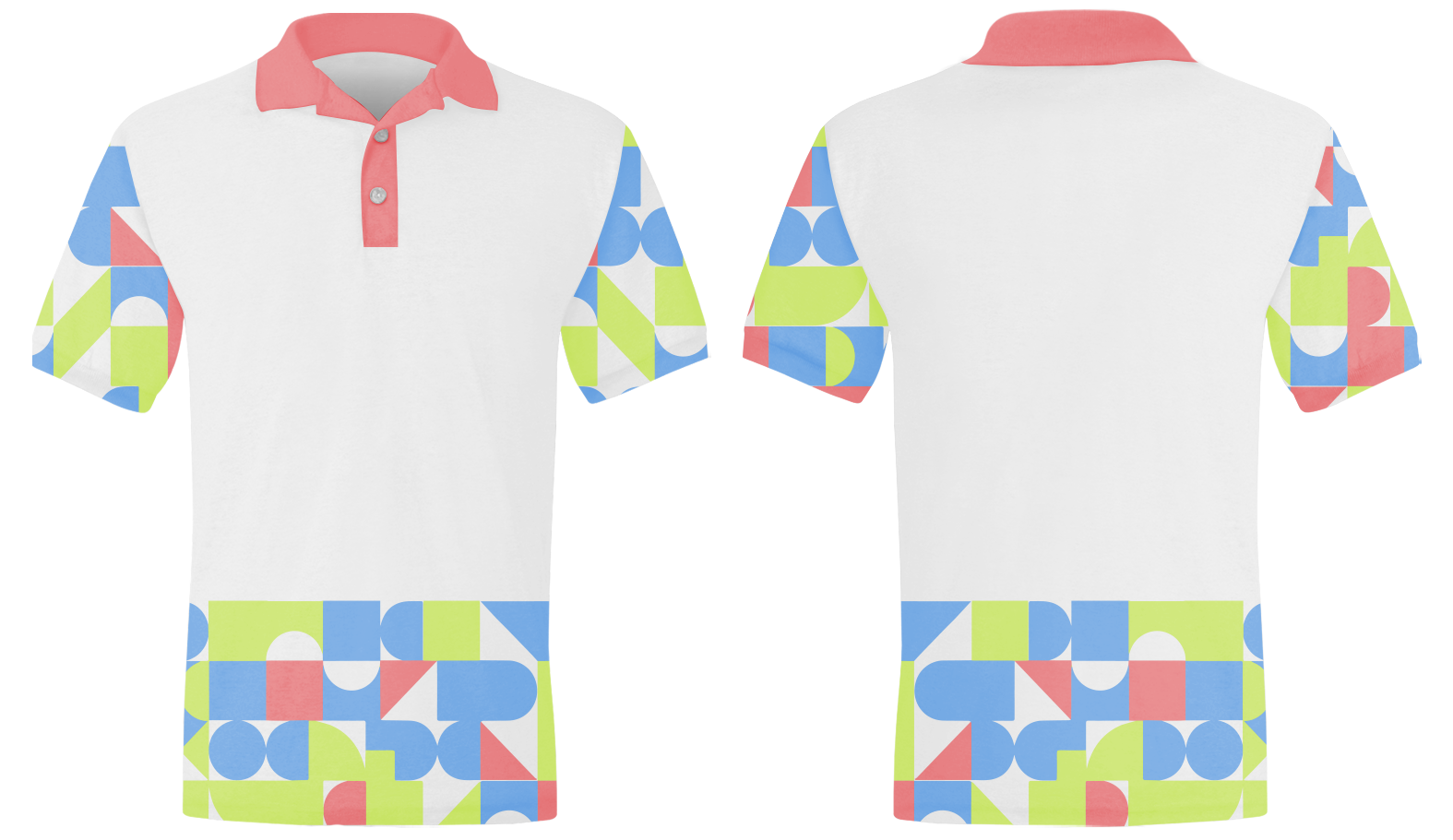 Custom arms bottom abstract adult youth unisex polo - Shirt-polo