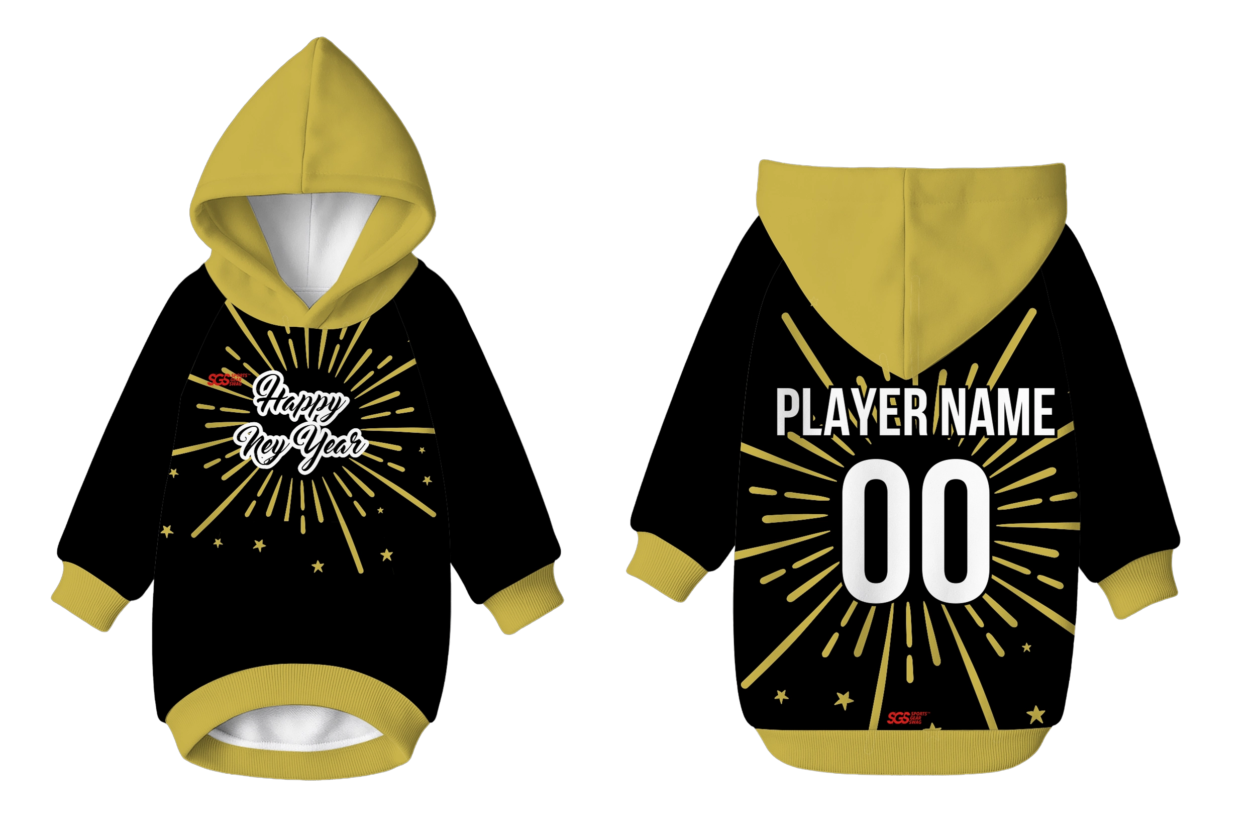 Custom pet holiday hoodie midnight spark - Pets-hoodie