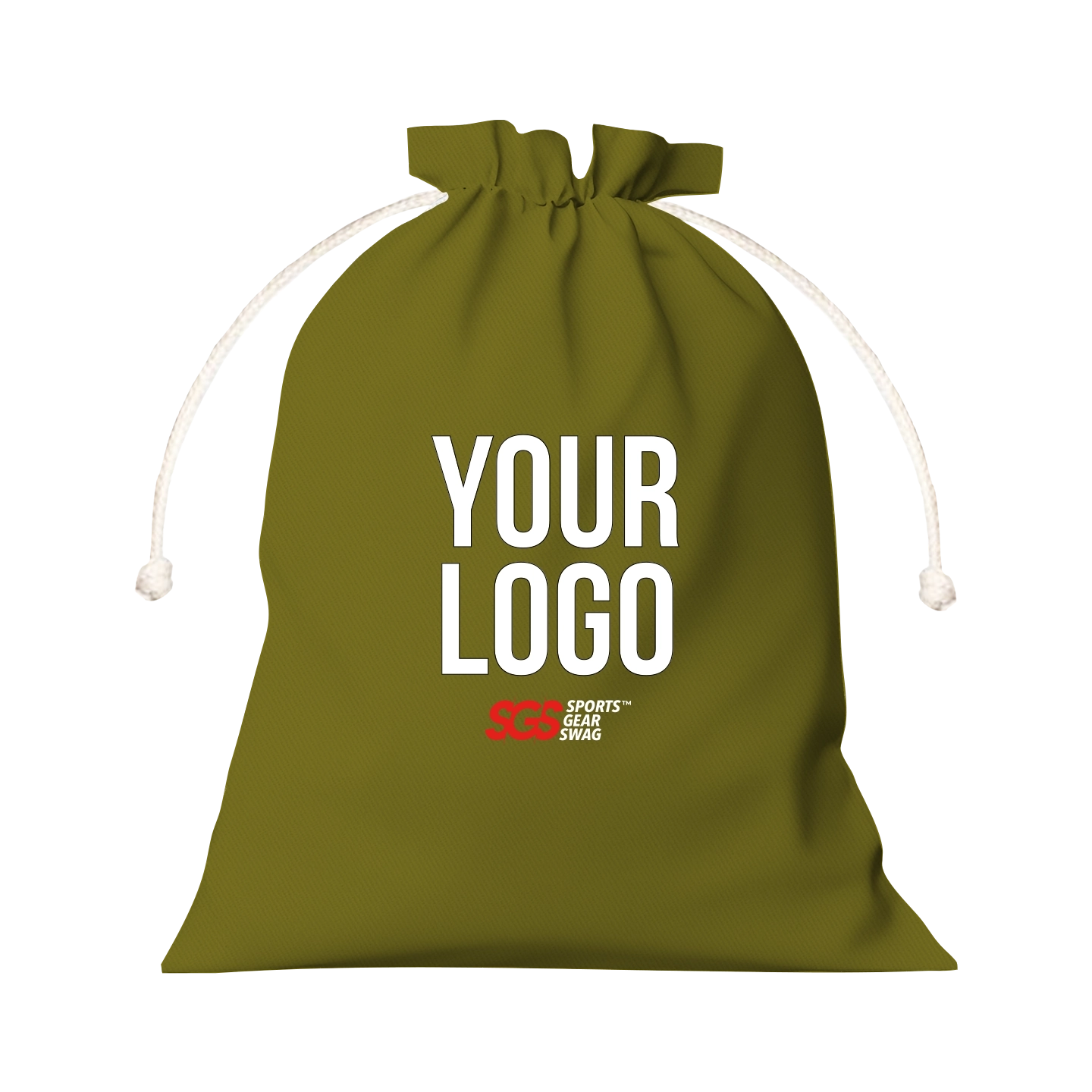 Custom drawstring tote bag lush green - Drawstring-tote-bags