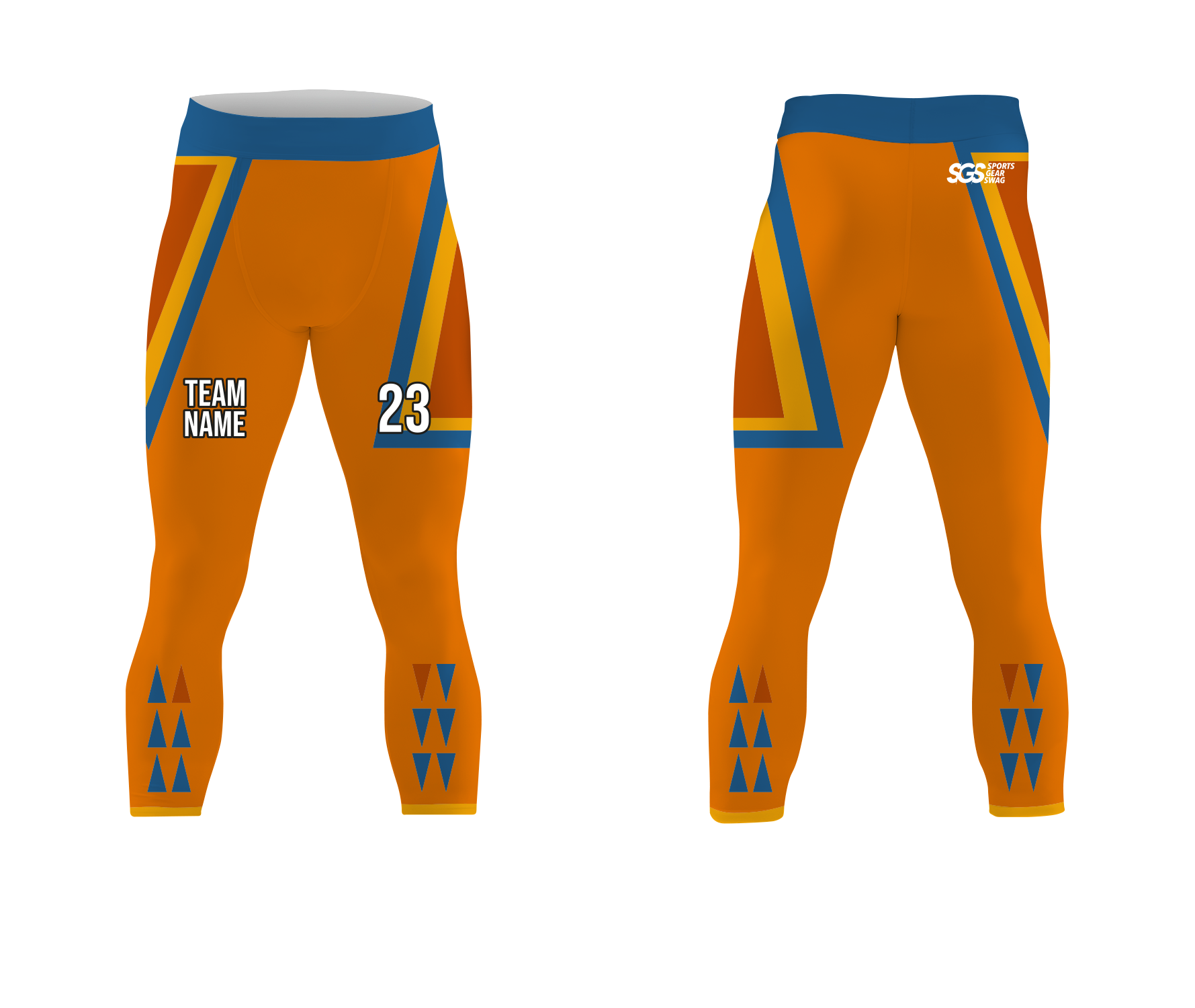 Custom nubile adult youth unisex mid calf compression tights - Compression-tights