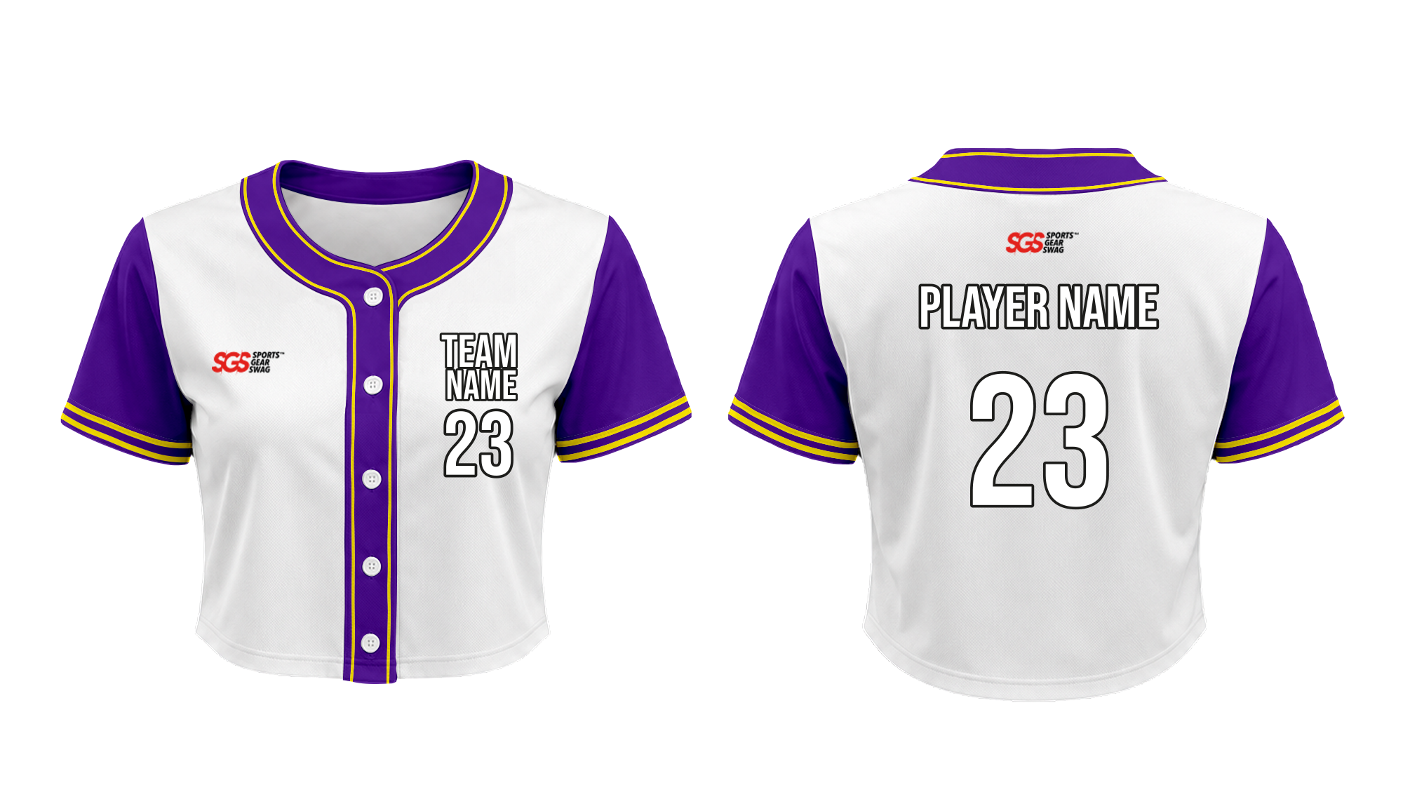 Custom slugger cropped adult youth unisex baseball jersey - Cropped-baseball-jerseys
