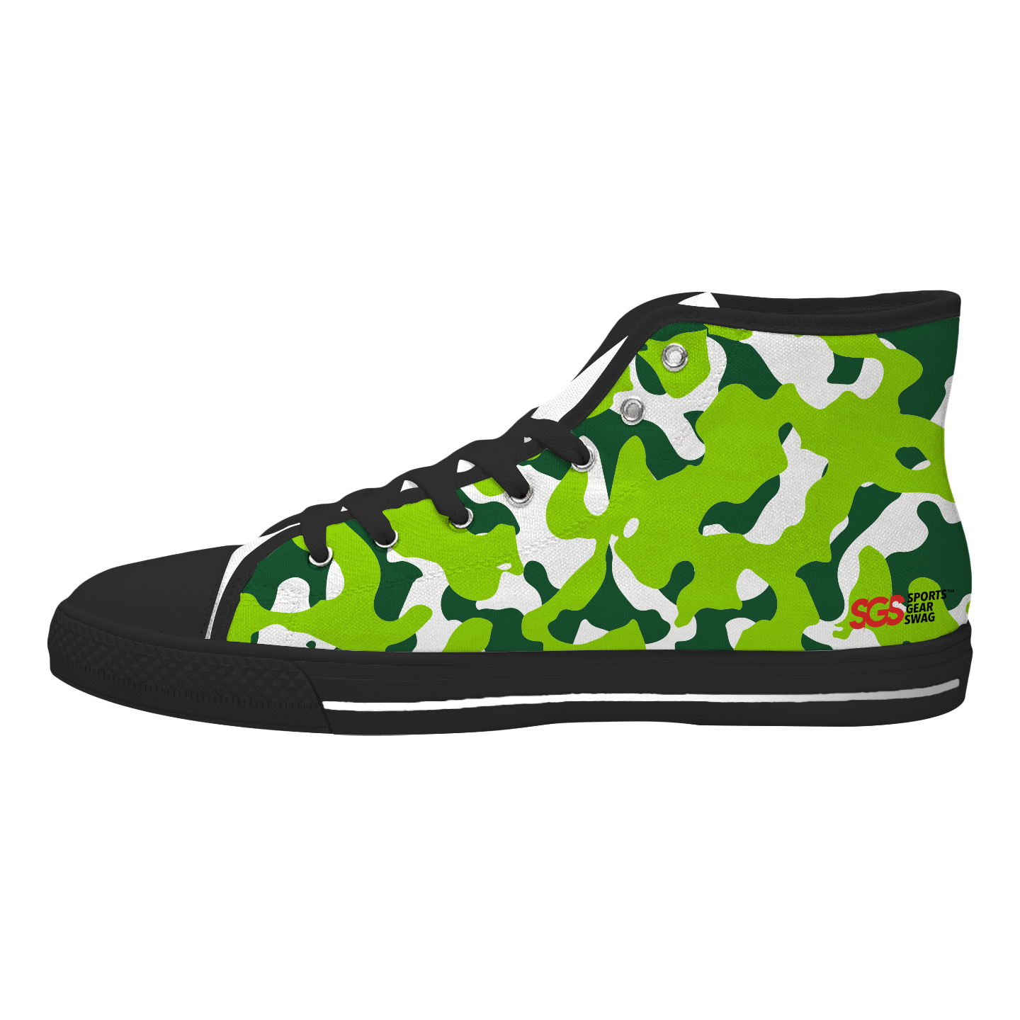 Custom high top canvas shoes black tactical edge - High-top-shoes