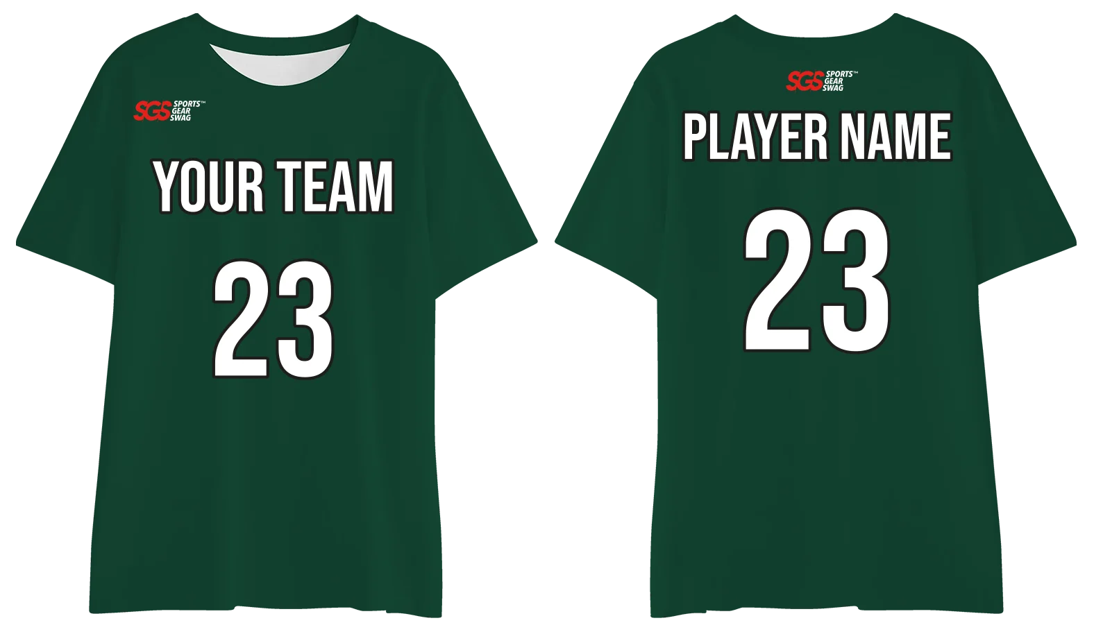 Custom dark green comfort adult youth unisex  t shirt - Jersey