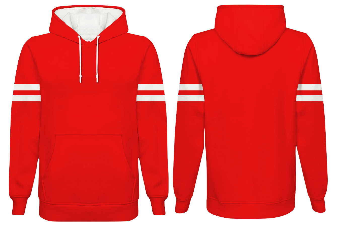 Custom twin-streak adult youth unisex pullover hoodie - Hoodie