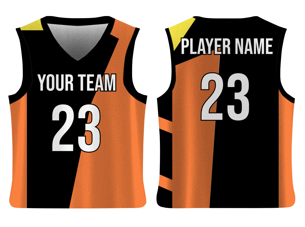 Custom three tone solids adult youth unisex basketball jersey - reversible uniform - Jersey