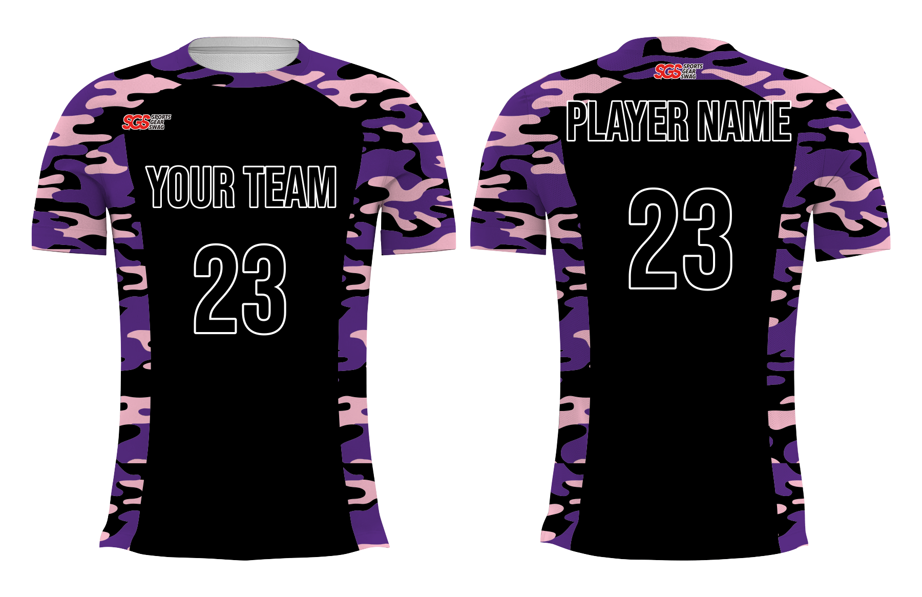 Custom purple camo adult youth volleyball unisex jersey - Jersey