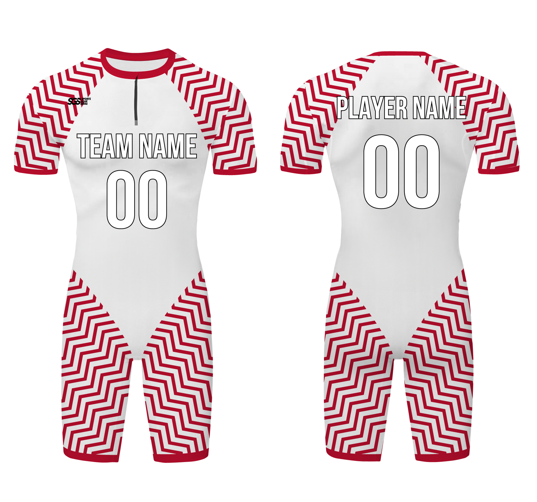 Custom water men speed suit zigzag flare - Men-water-speed-suits