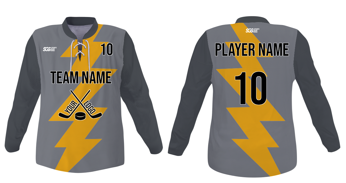 Custom  huge volt youth unisex hockey jersey laces - Jersey