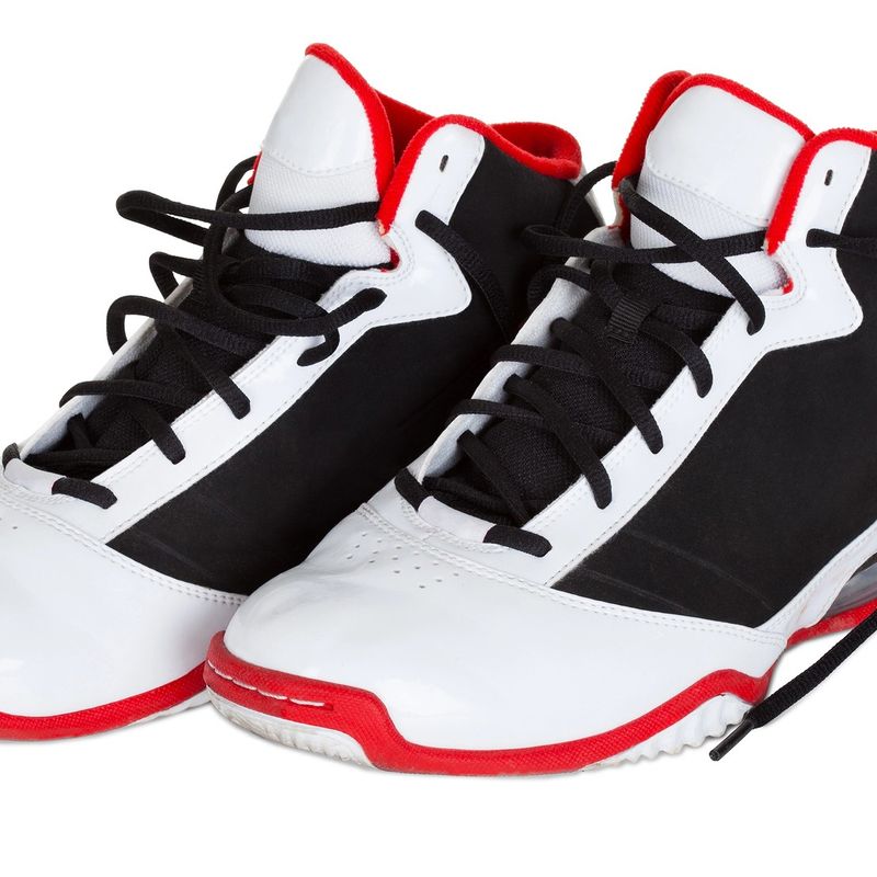 a sample pair of custom basketball shoes